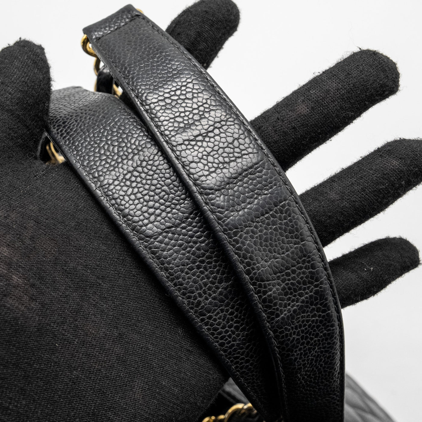 CHANEL GRAND SHOPPING TOTE BAG XL CAVIAR BLACK GHW