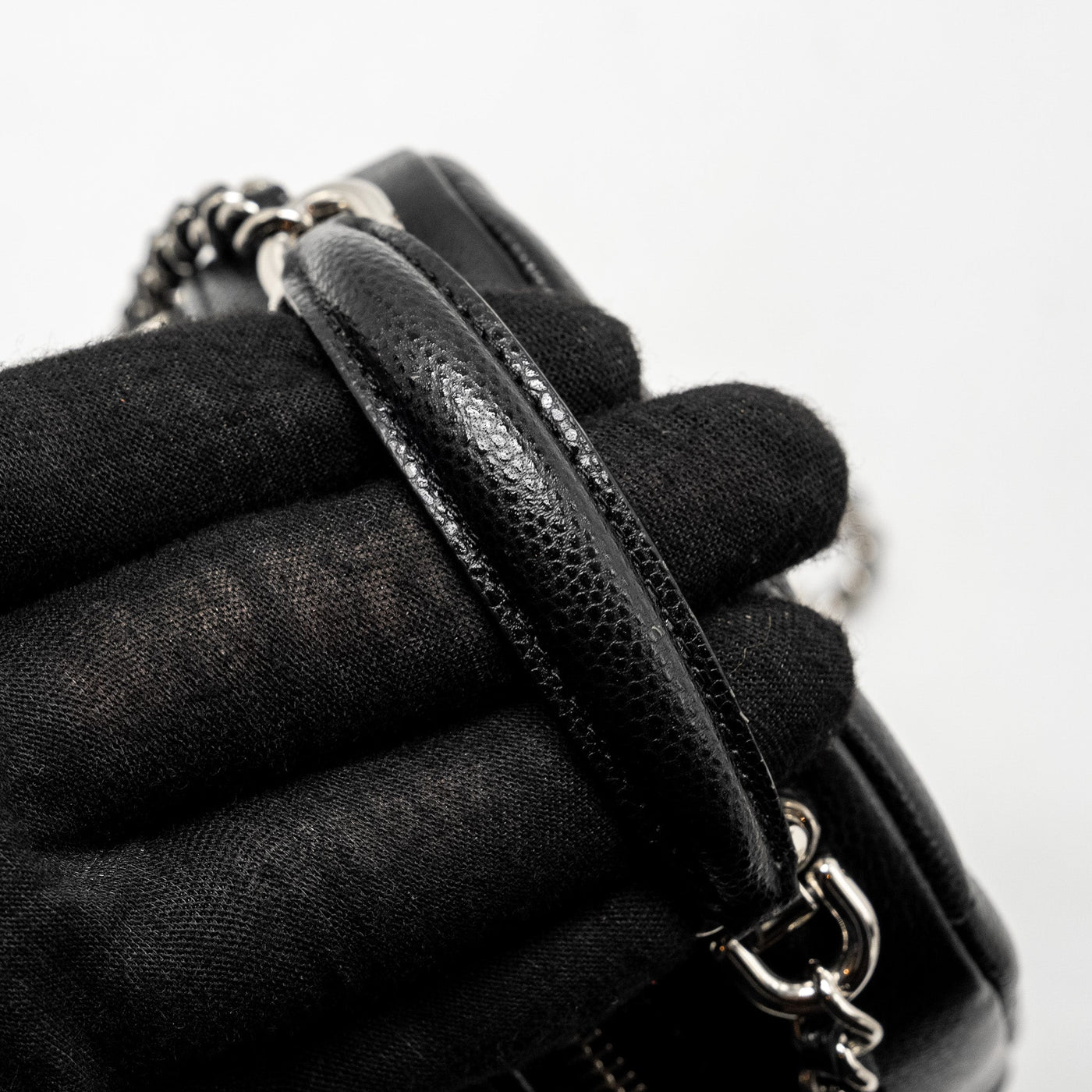 CHANEL 24P MINI BACKPACK/CROSSBODY BAG CAVIAR BLACK SHW (MICROCHIP)