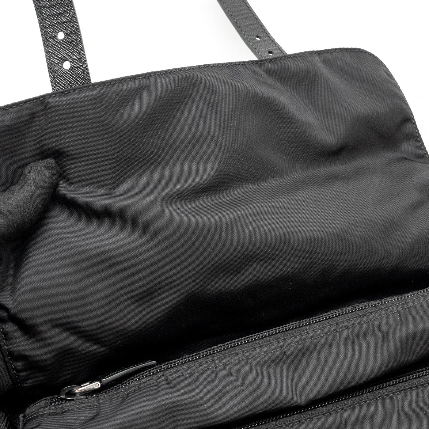 PRADA MESSENGER BAG RE-NYLON BLACK SHW