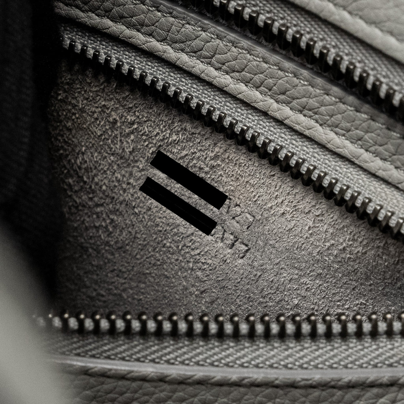 CELINE MICRO LUGGAGE BAG CALFSKIN LIGHT GREY SHW