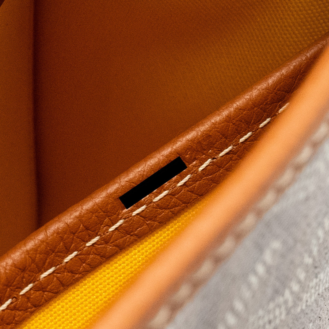 GOYARD BELVEDERE PM MESSENGER  BAG GOYARDLINE CANVAS/CALFSKIN BLACK/TAN SHW