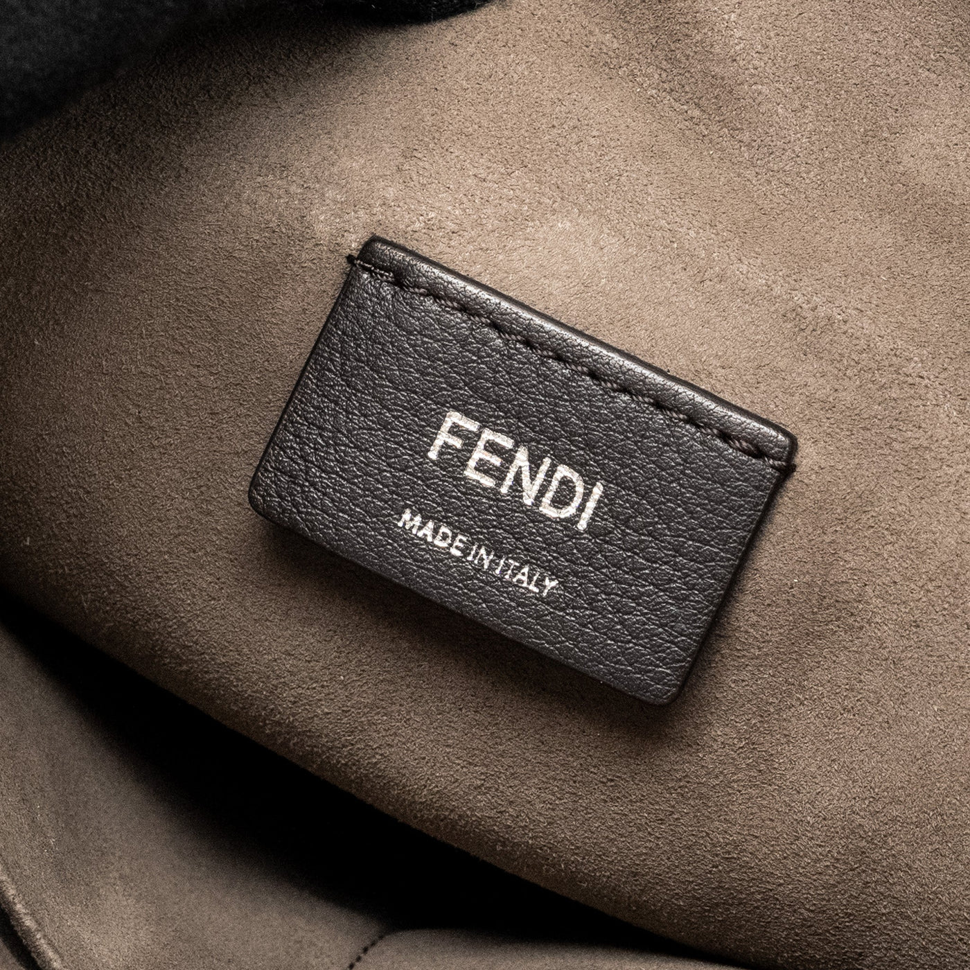 FENDI FLOWERLAND 2 WAY SHOULDER BAG/BACKPACK CALFSKIN GREY MULTICOLOUR HARDWARE