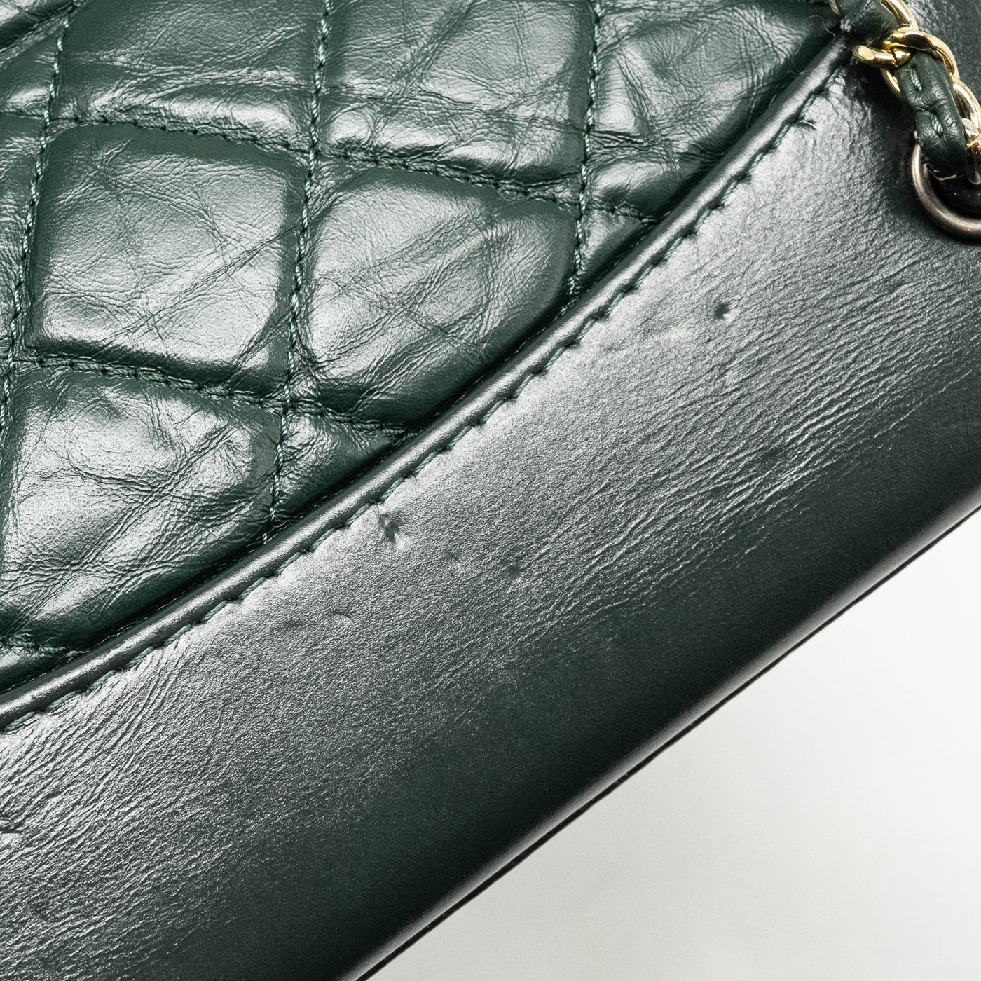 CHANEL SMALL GABRIELLE BACKPACK AGED CALFSKIN DARK GREEN MULTICOLOR HARDWARE