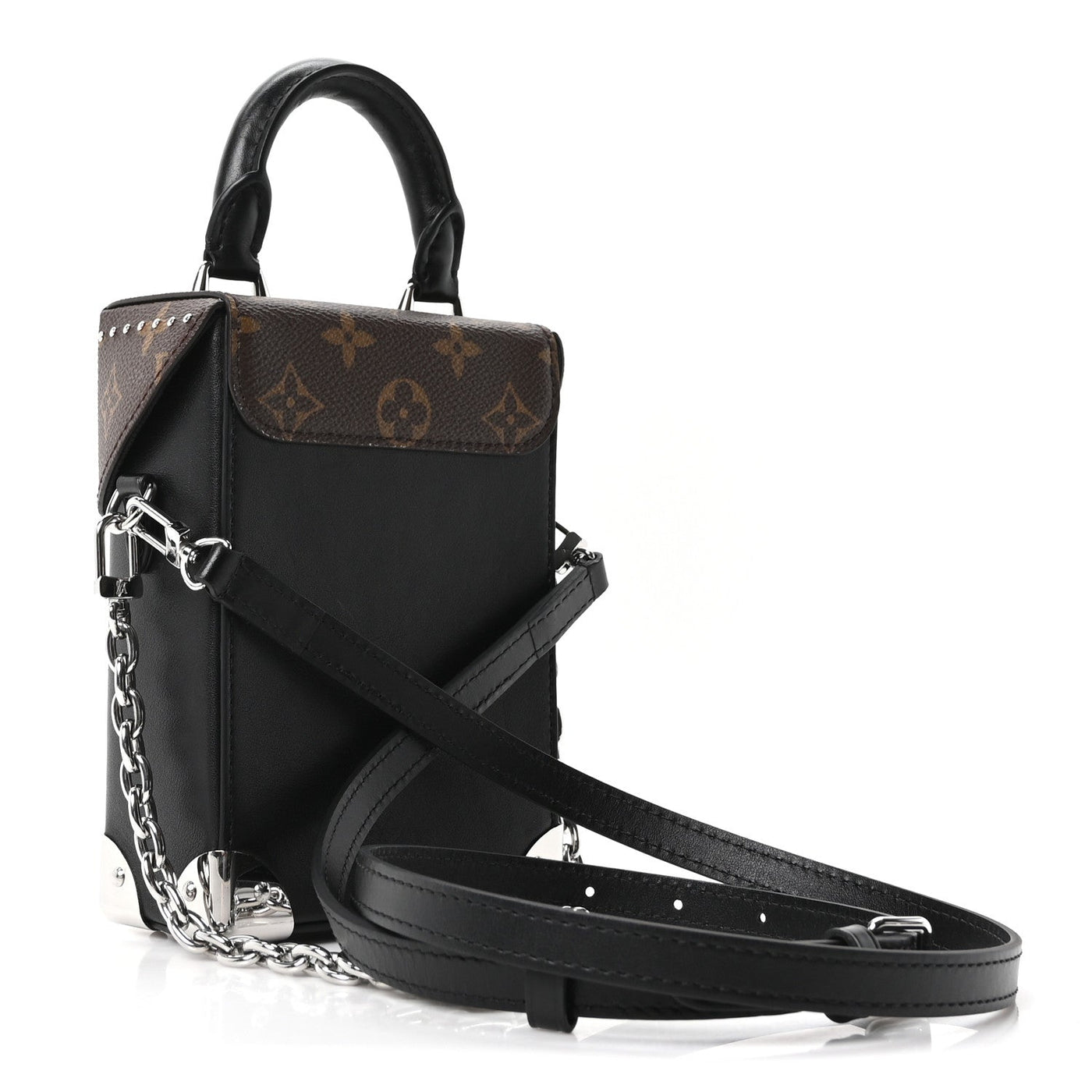 LOUIS VUITTON CALFSKIN MONOGRAM CAMERA BOX VIBE BLACK
