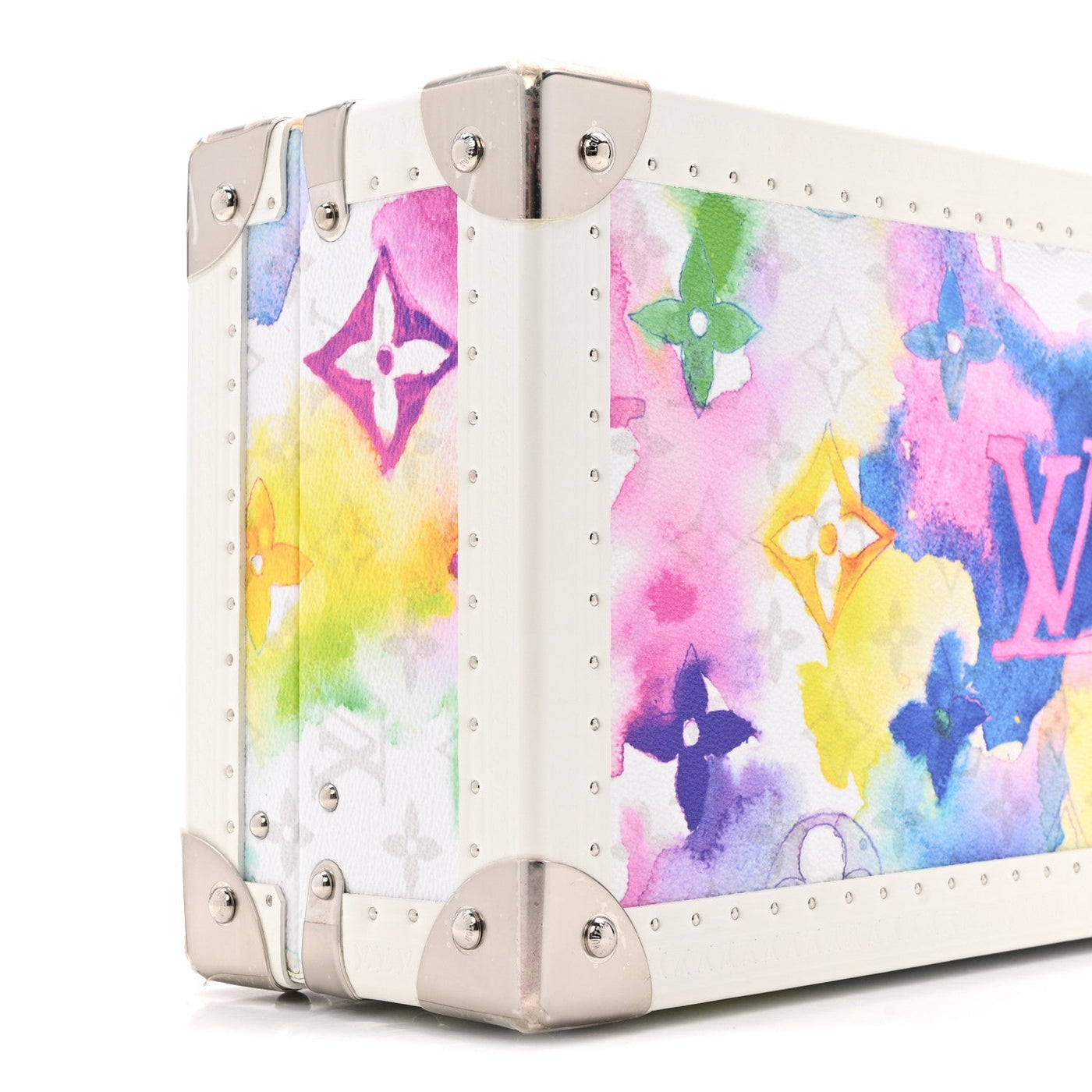 LOUIS VUITTON MONOGRAM WATERCOLOR COFFRET 8 WATCH CASE MULTICOLOR