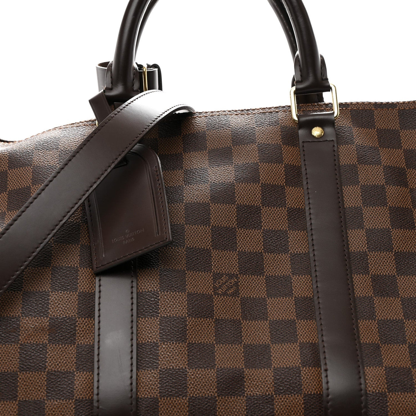 LOUIS VUITTON DAMIER EBENE KEEPALL BANDOULIERE 55