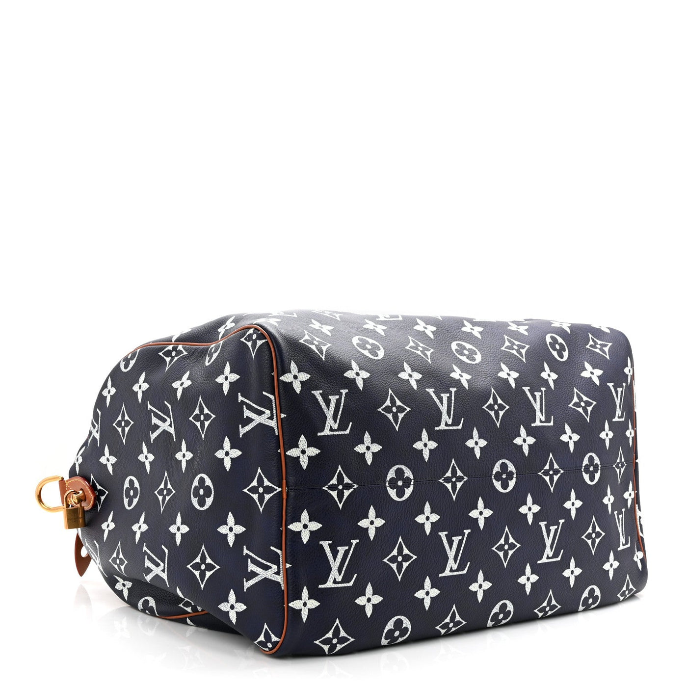 LOUIS VUITTON CALFSKIN MONOGRAM SPEEDY P9 BANDOULIERE 50 INDIGO
