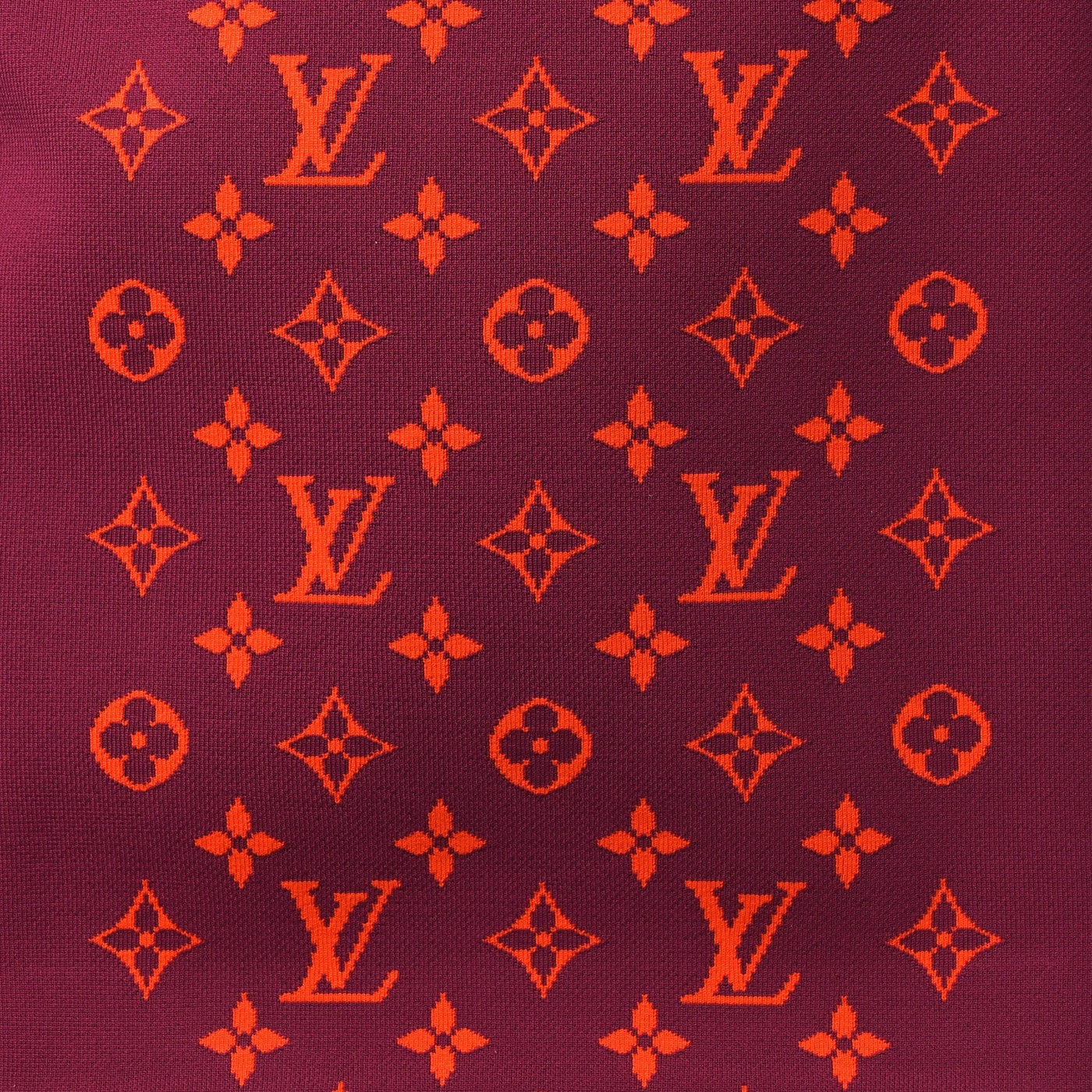 LOUIS VUITTON KNIT MONOGRAM HORIZON SOFT 55 SUITCASE FUCHSIA