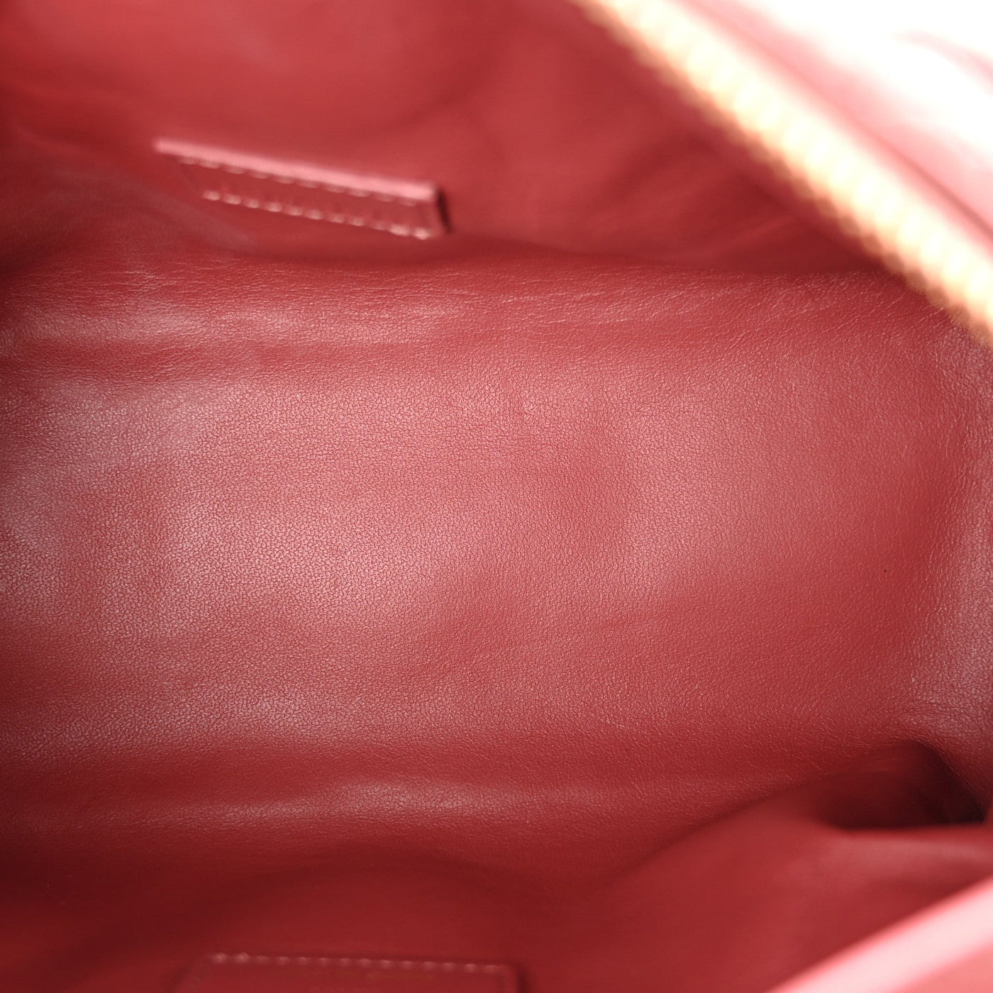 DIOR CALFSKIN MACROCANNAGE MEDIUM DIORTRAVEL NOMAD POUCH RUST