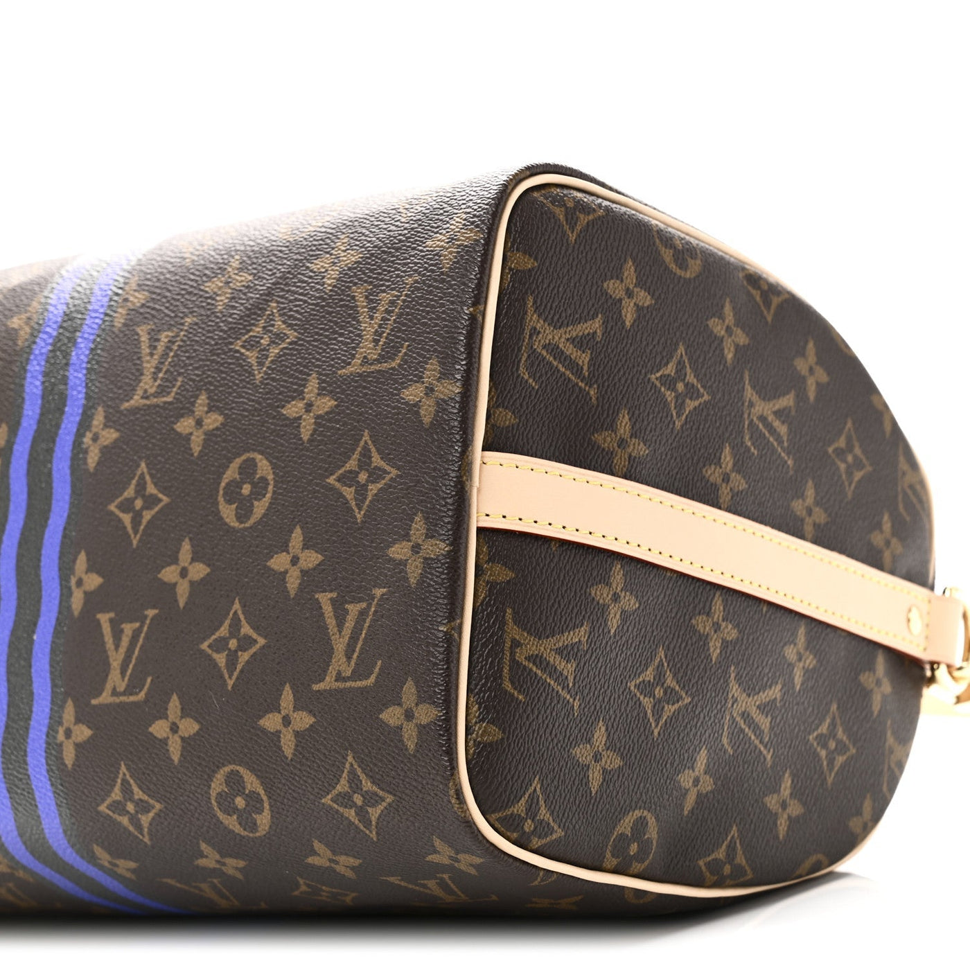 LOUIS VUITTON MON MONOGRAM SPEEDY BANDOULIERE 30 INDIGO BLUE KHAKI