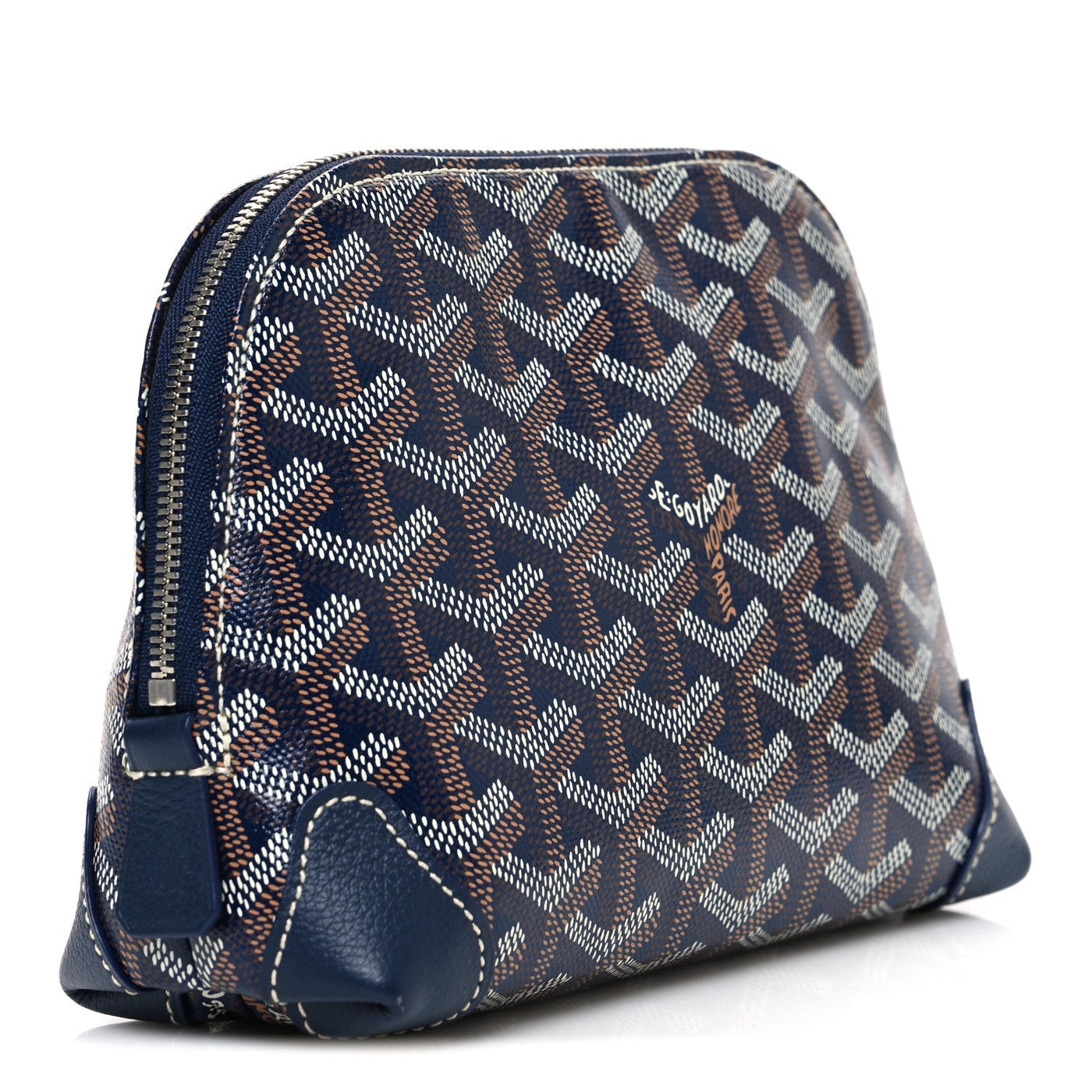GOYARDINE VENDOME TOILETRY POUCH NAVY