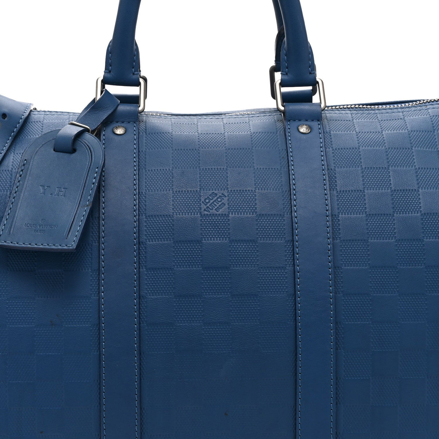 LOUIS VUITTON DAMIER INFINI KEEPALL BANDOULIERE 45 NEPTUNE