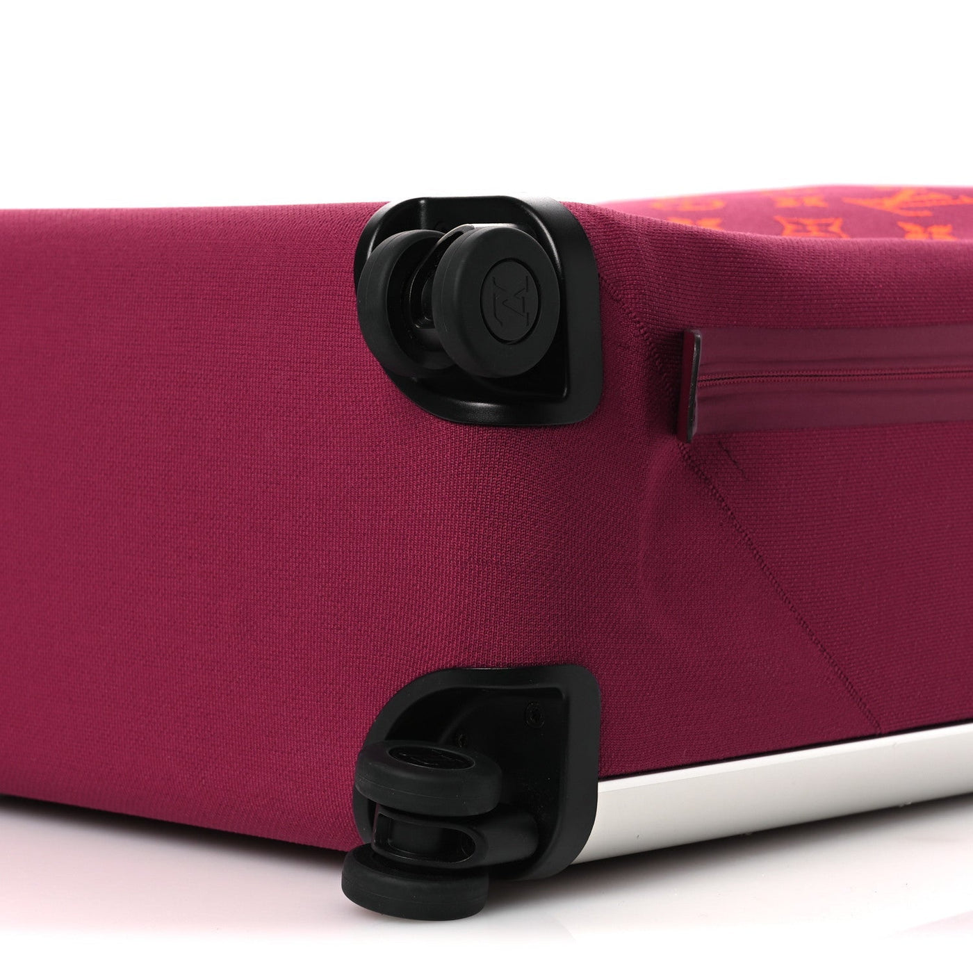 LOUIS VUITTON KNIT MONOGRAM HORIZON SOFT 55 SUITCASE FUCHSIA
