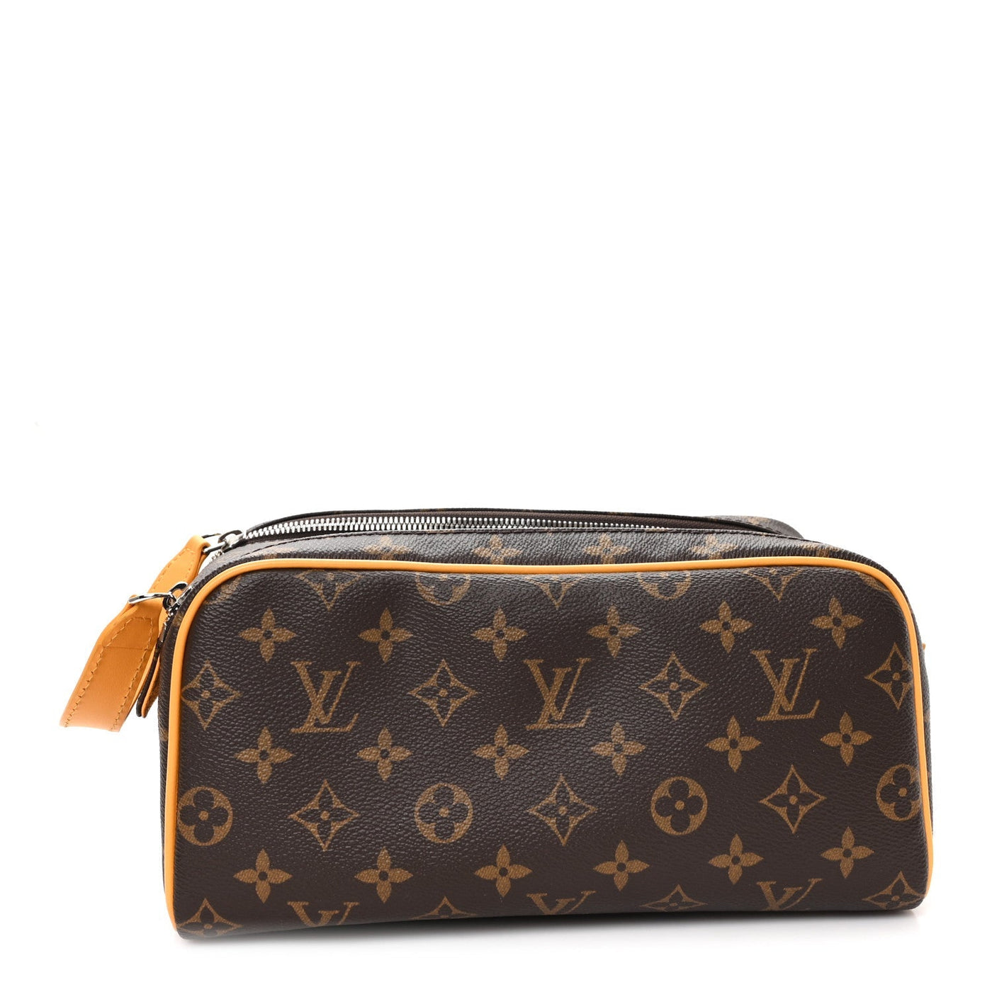 LOUIS VUITTON MONOGRAM MACASSAR DOPP KIT TOILET POUCH SAFRAN YELLOW