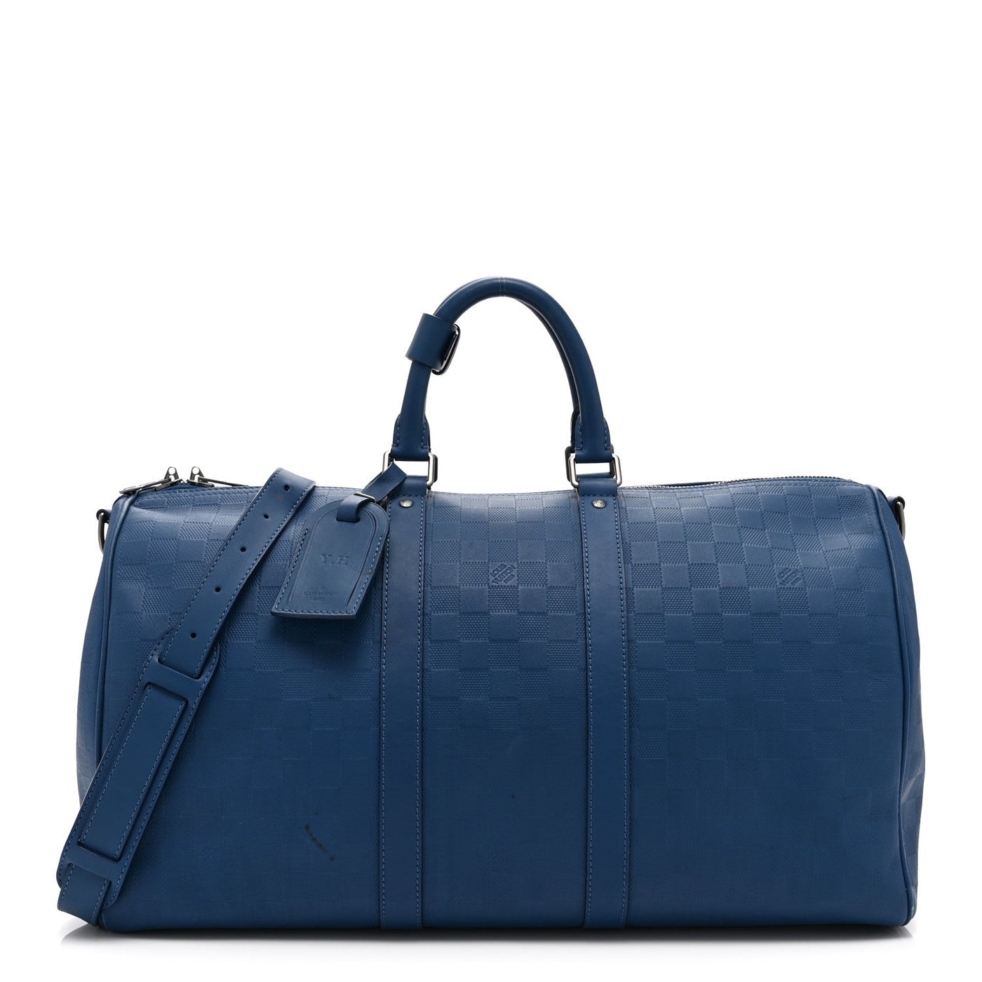 LOUIS VUITTON DAMIER INFINI KEEPALL BANDOULIERE 45 NEPTUNE