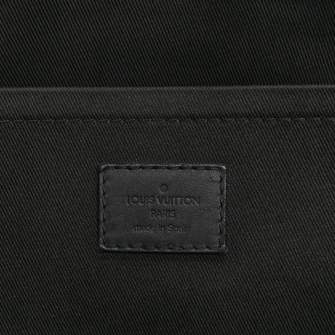 LOUIS VUITTON CALFSKIN MONOGRAM SHADOW DISCOVERY POCHETTE BLACK