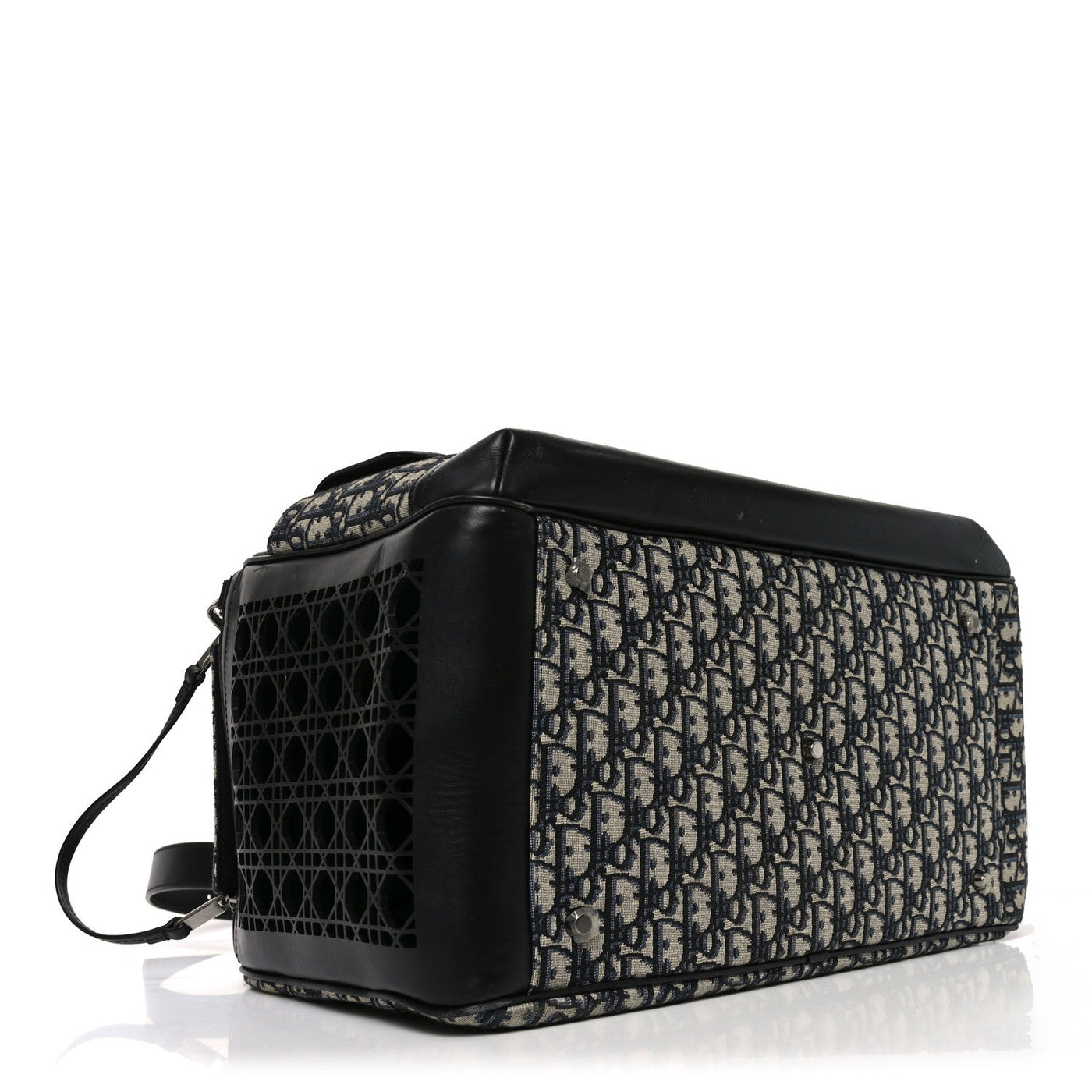 DIOR OBLIQUE CALFSKIN HIT THE ROAD PET CARRIER BLUE