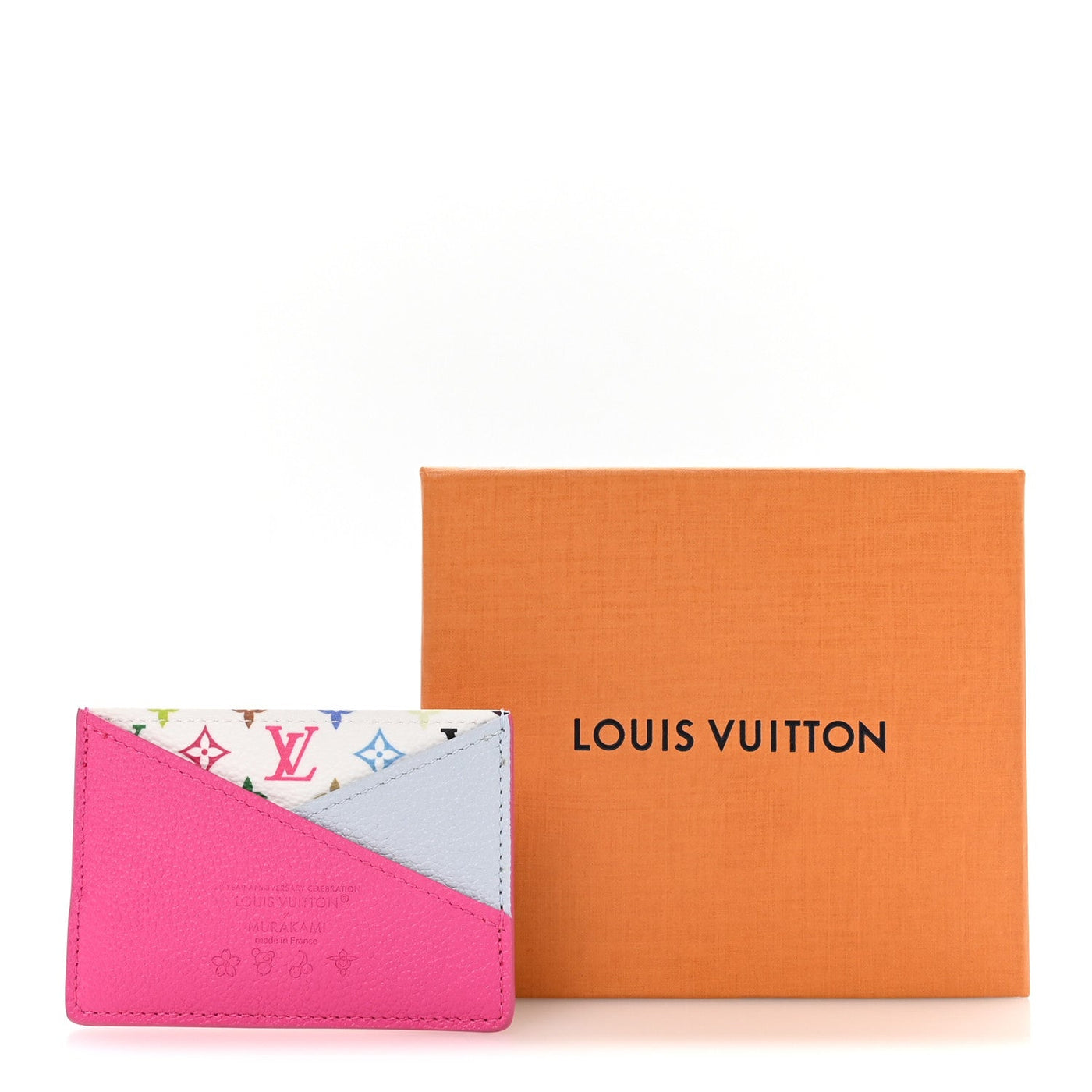 LV X TM MONOGRAM MULTICOLOR CRISS-CROSS CARD HOLDER KAWAII PINK