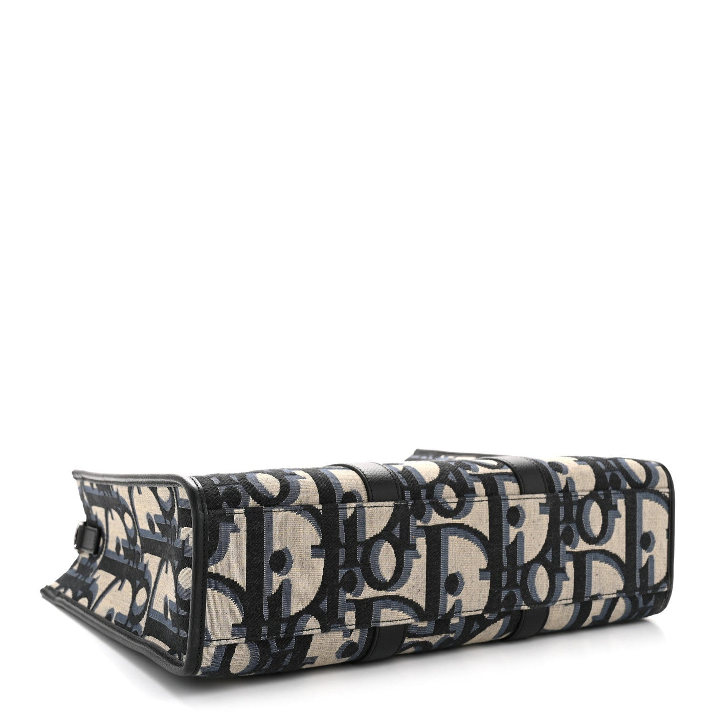 DIOR MAXI OBLIQUE JACQUARD EAST WEST TOTE BEIGE BLUE