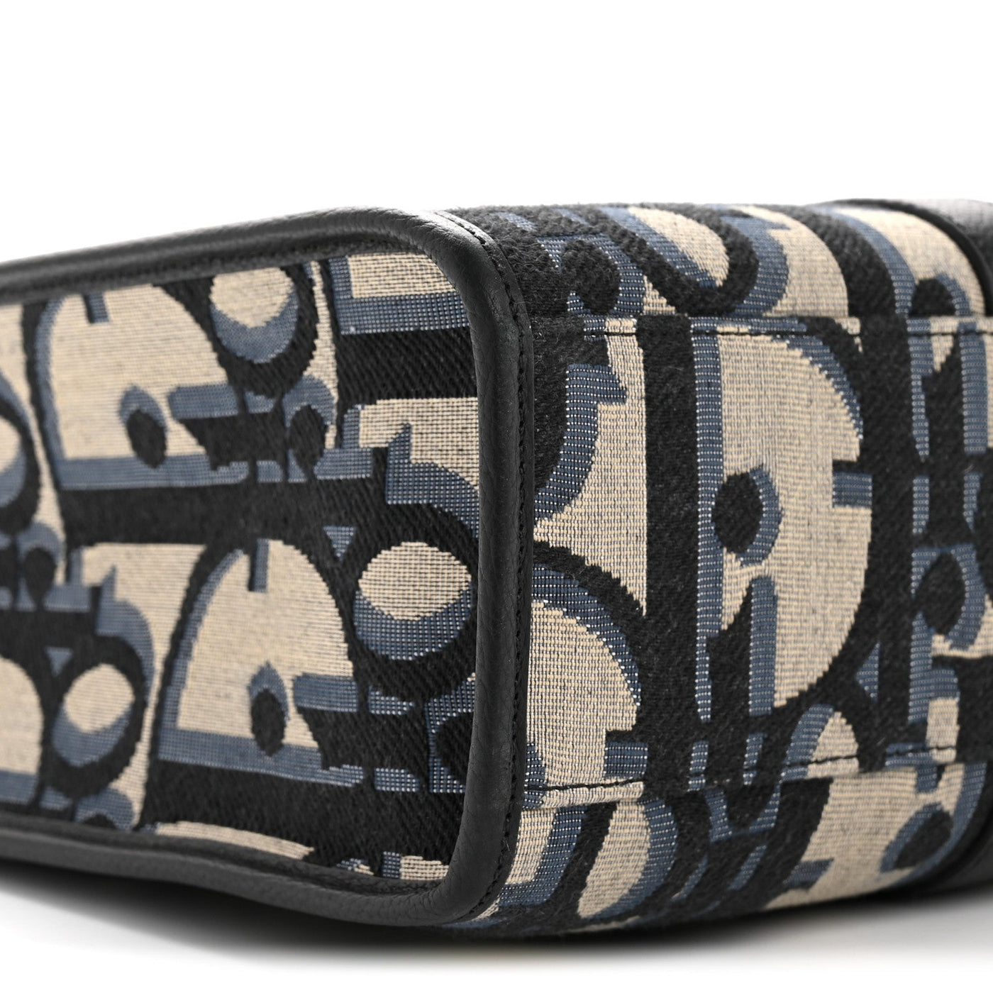 DIOR MAXI OBLIQUE JACQUARD EAST WEST TOTE BEIGE BLUE