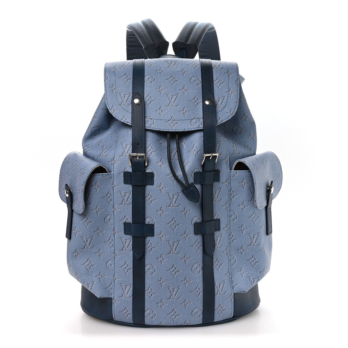 LOUIS VUITTON MONOGRAM HERITAGE CHRISTOPHER BACKPACK MM BLUE