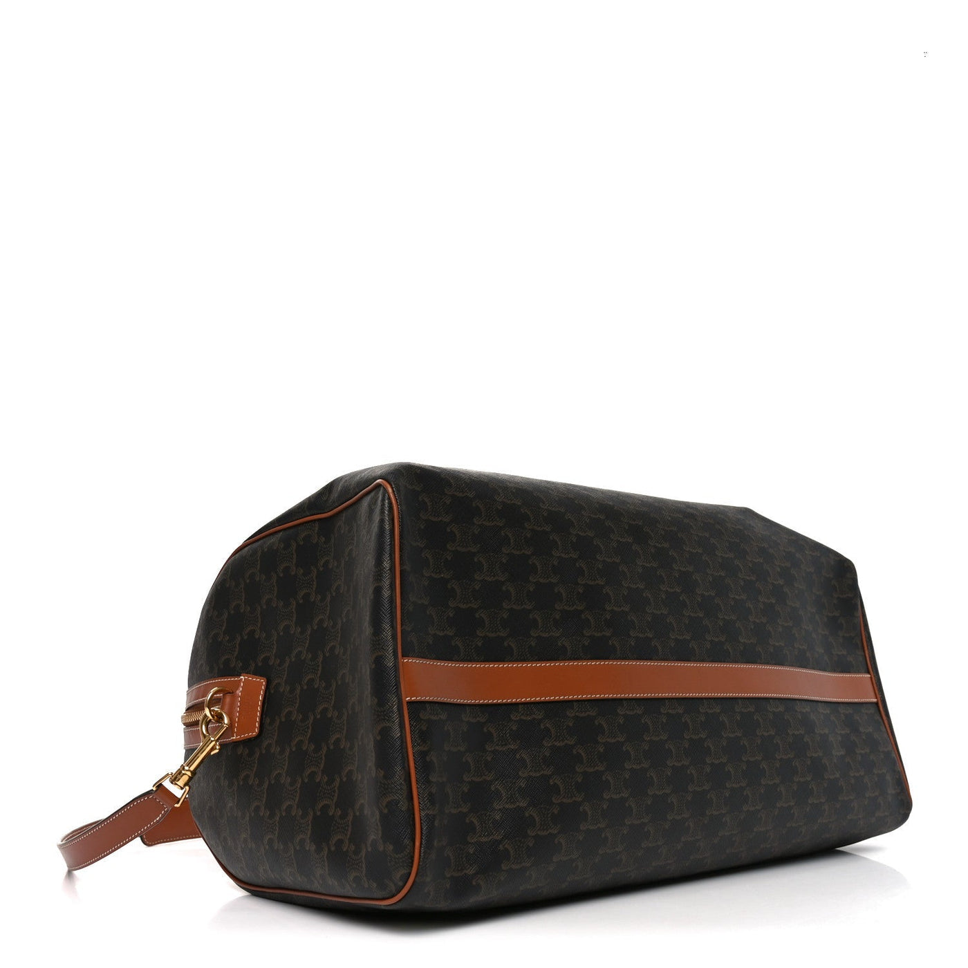 CELINE TRIOMPHE CANVAS LARGE VOYAGE DUFFLE TAN
