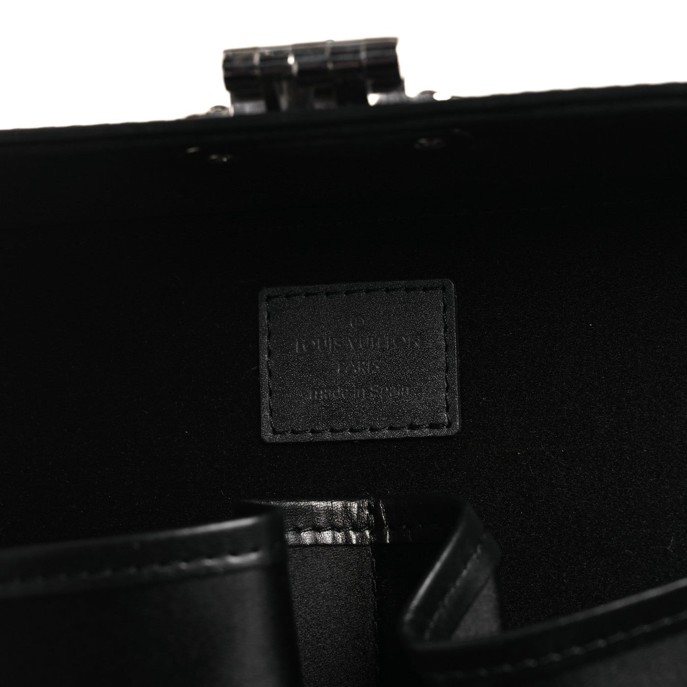 LOUIS VUITTON MONOGRAM GLACE VALISETTE MM BLACK