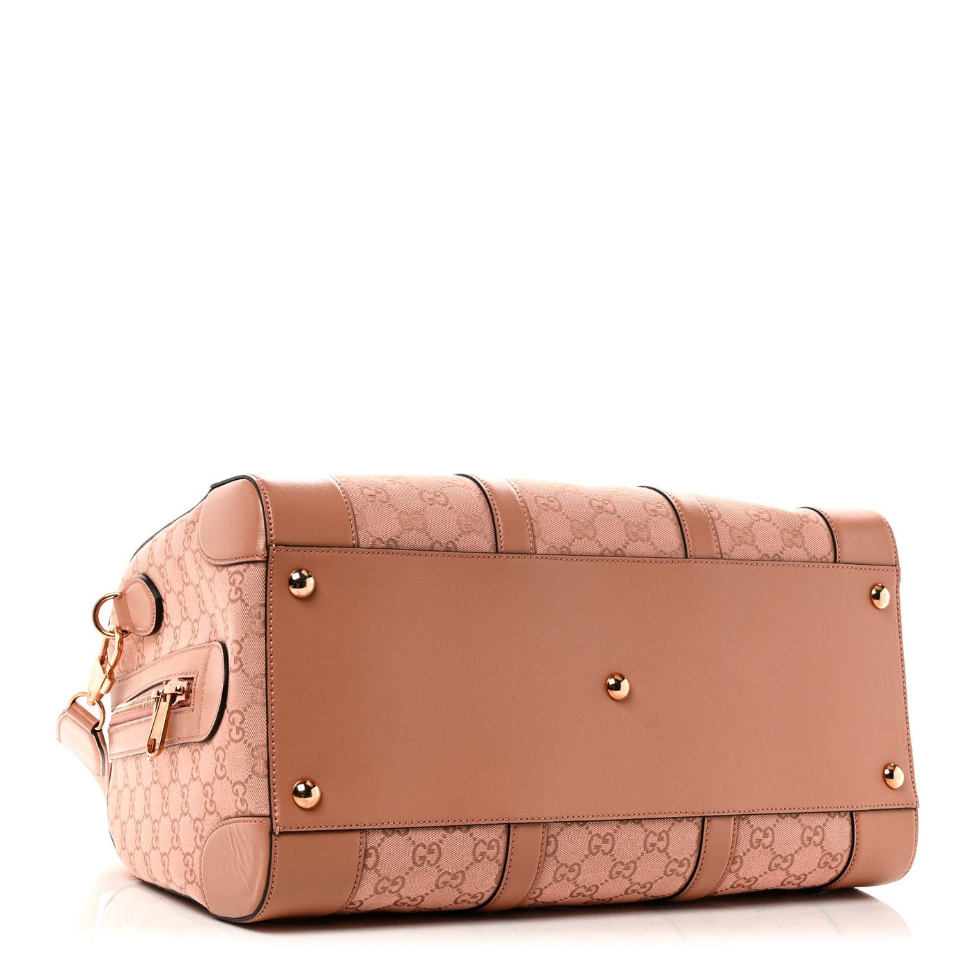 LOUIS VUITTON MONOGRAM AZALEA CALFSKIN SMALL RETRO INTERLOCKING G DUFFLE BAG CLOCHE ROSE PINK