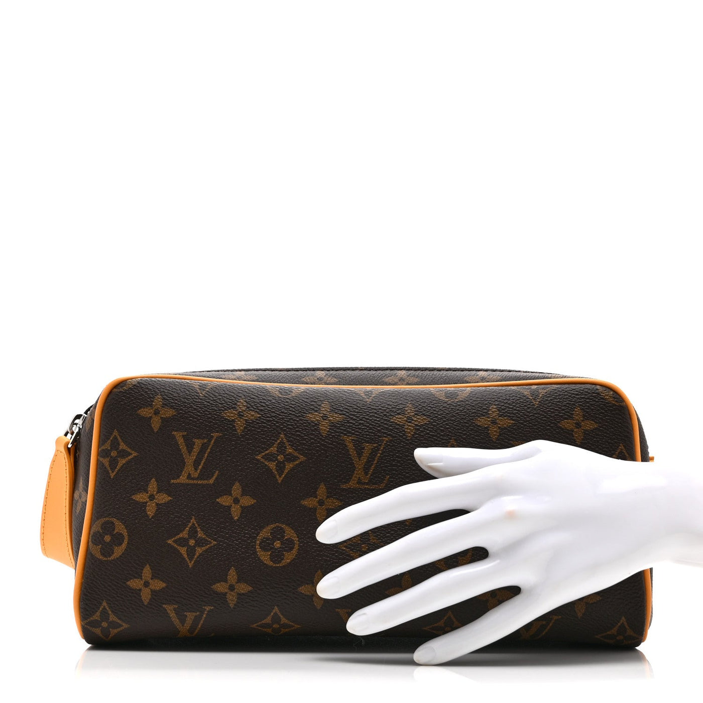 LOUIS VUITTON MONOGRAM DOPP KIT TOILET POUCH SAFRAN YELLOW