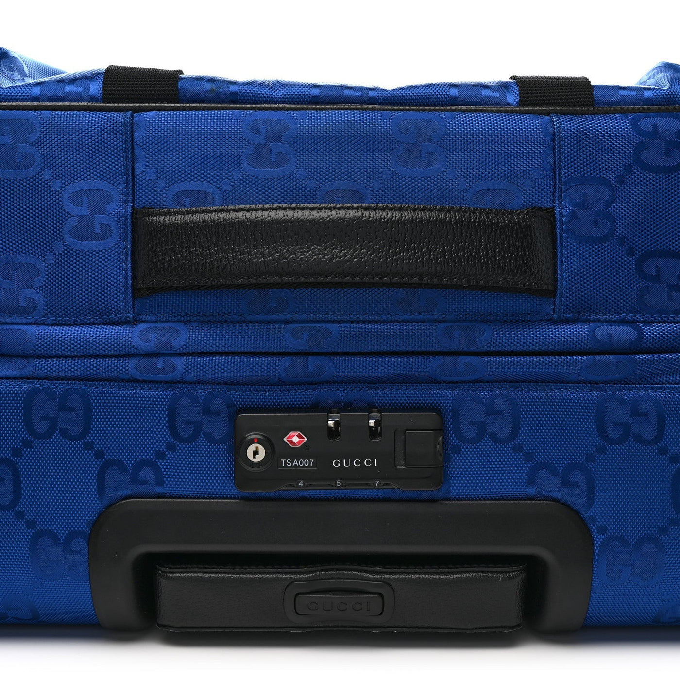 LOUIS VUITTON ECONYL NYLON MONOGRAM OFF THE GRID SUITCASE GUILTED BLUE BLACK