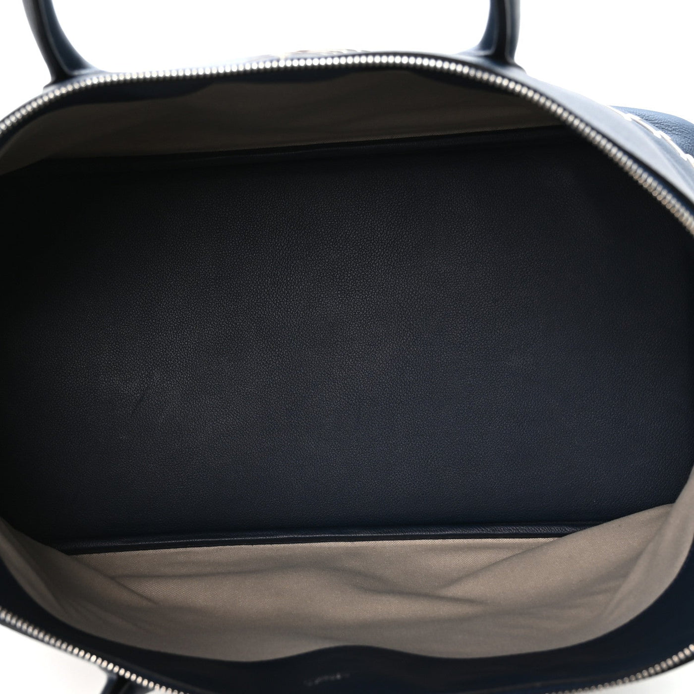 HERMES EVERCOLOR 1923 BOLIDE 45 BASEBALL BAG BLEU DE MALTE BLANC