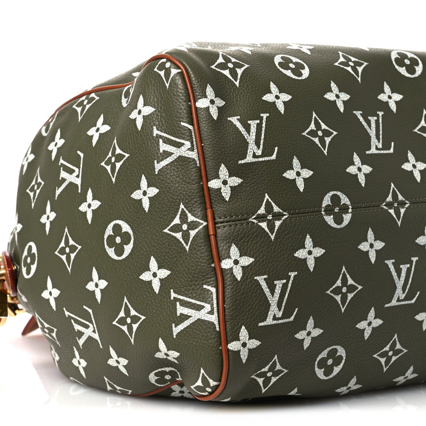 LOUIS VUITTON CALFSKIN MONOGRAM SPEEDY P9 BANDOULIERE 40 GREEN SANCHA