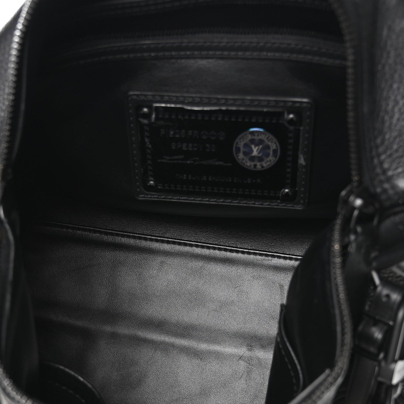 LOUIS VUITTON CALFSKIN MONOGRAM SPEEDY P9 BANDOULIERE 30 ULTRA BLACK