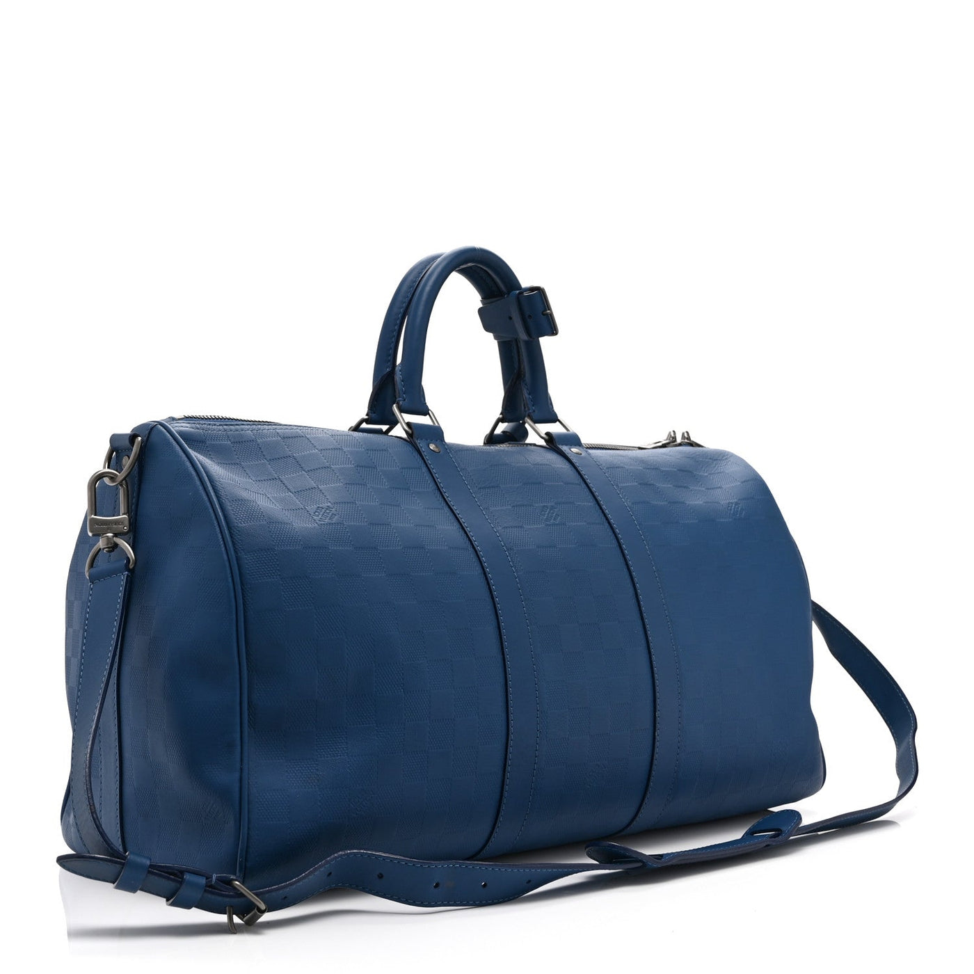 LOUIS VUITTON DAMIER INFINI KEEPALL BANDOULIERE 45 NEPTUNE