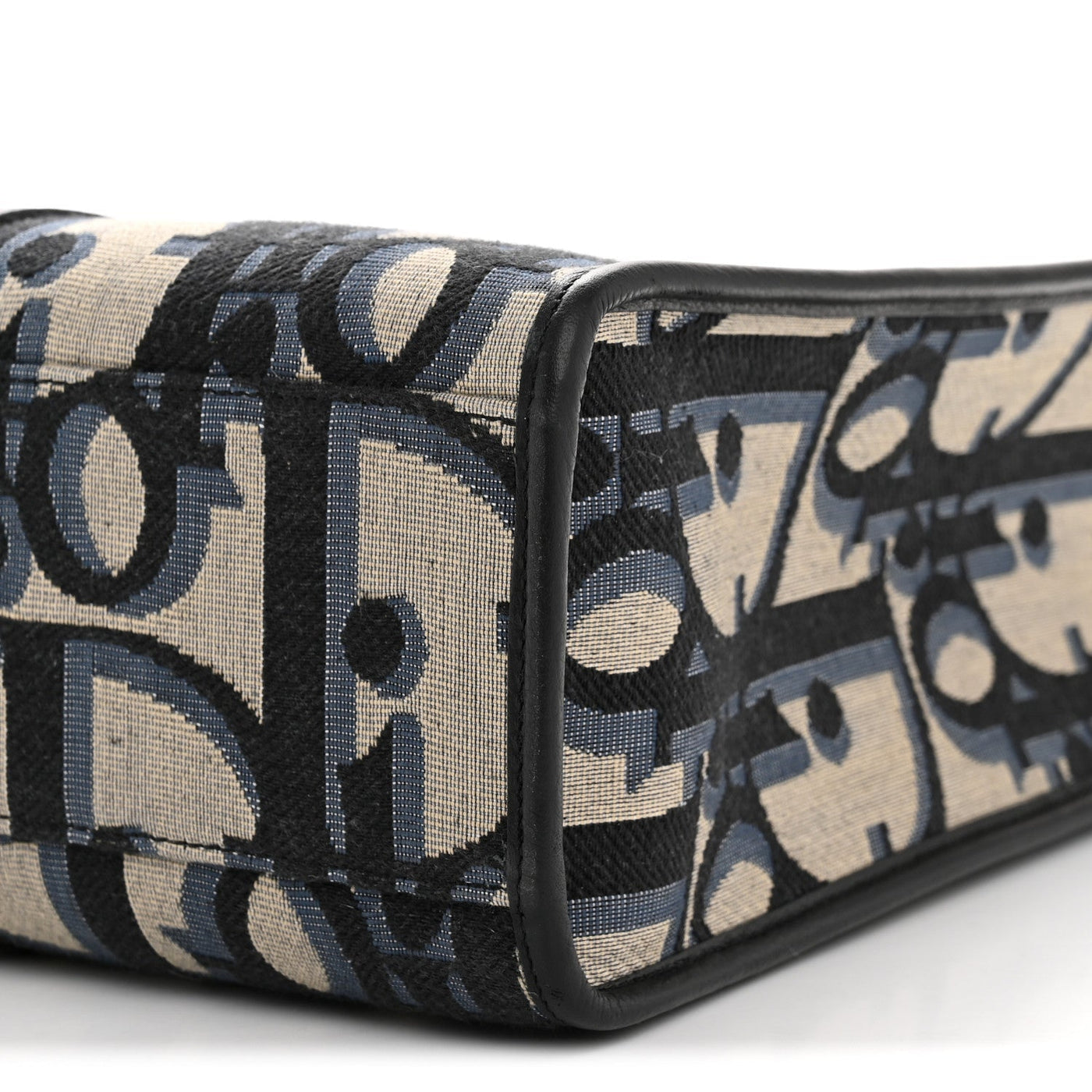 DIOR MAXI OBLIQUE JACQUARD EAST WEST TOTE BEIGE BLUE