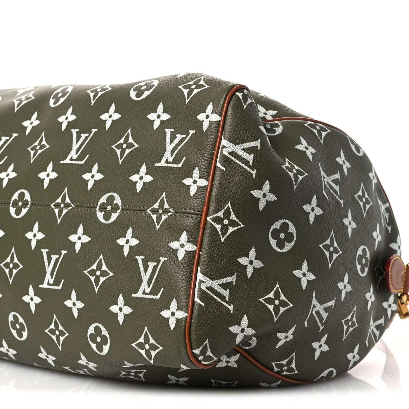 LOUIS VUITTON CALFSKIN MONOGRAM SPEEDY P9 BANDOULIERE 40 GREEN SANCHA