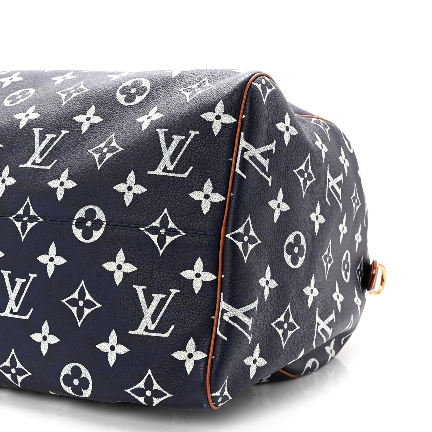 LOUIS VUITTON CALFSKIN MONOGRAM SPEEDY P9 BANDOULIERE 50 INDIGO
