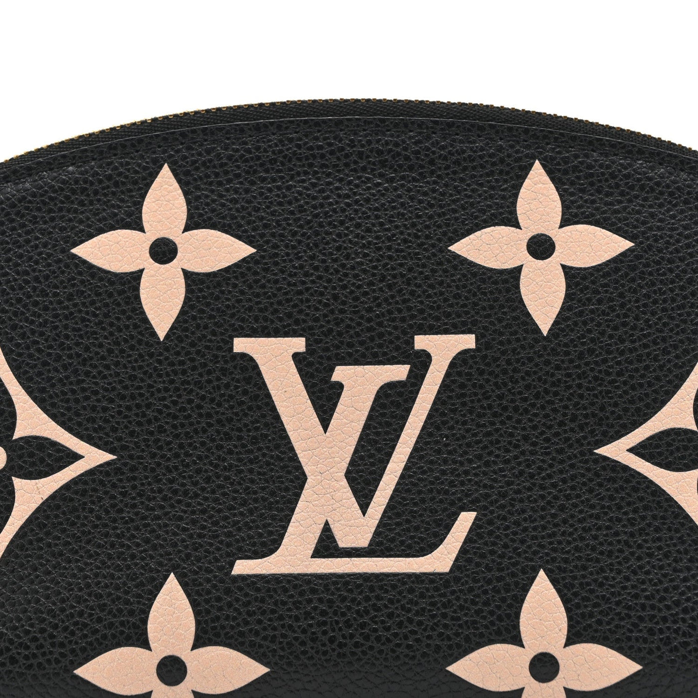 LOUIS VUITTON EMPREINTE MONOGRAM GIANT COSMETIC POUCH BLACK BEIGE