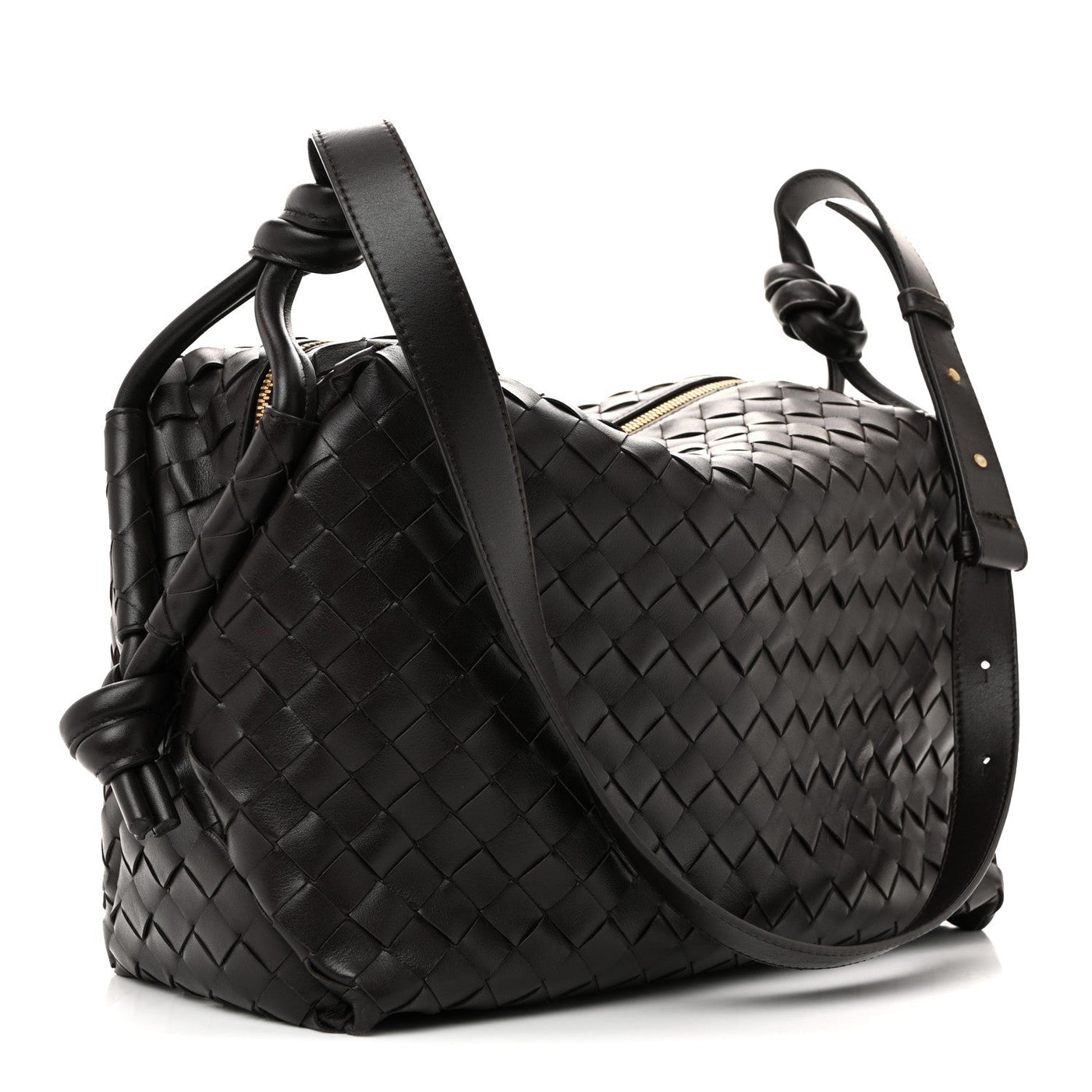 BOTTEGA VENETA NAPPA INTRECCIATO MEDIUM LOOP WEEKENDER BAG FONDANT