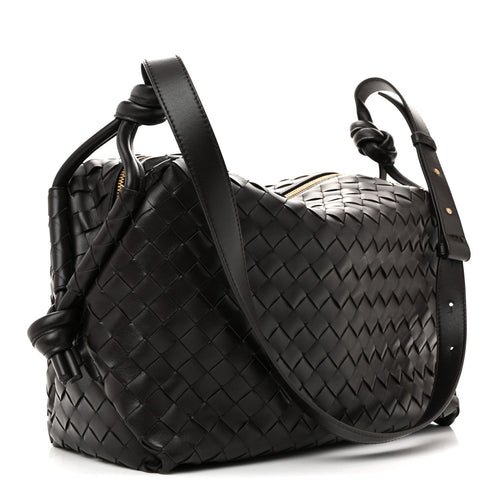 BOTTEGA VENETA NAPPA INTRECCIATO MEDIUM LOOP WEEKENDER BAG FONDANT