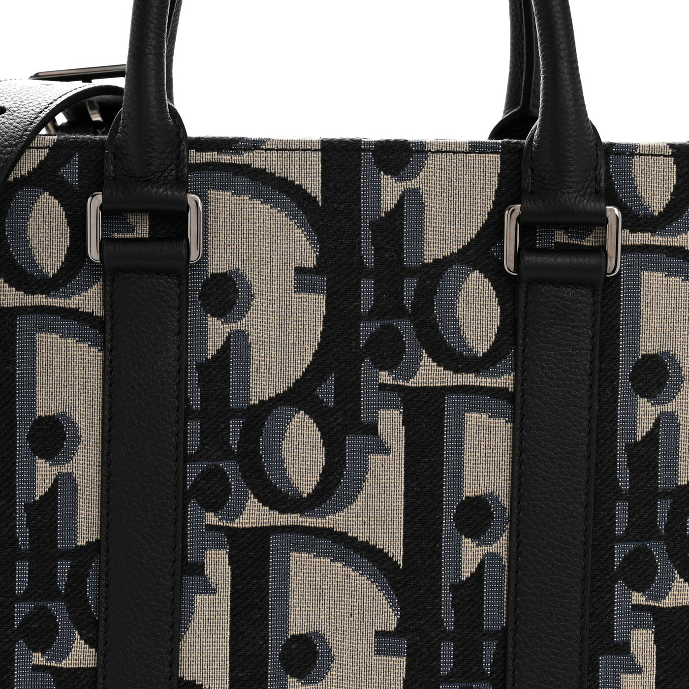 DIOR MAXI OBLIQUE JACQUARD EAST WEST TOTE BEIGE BLUE