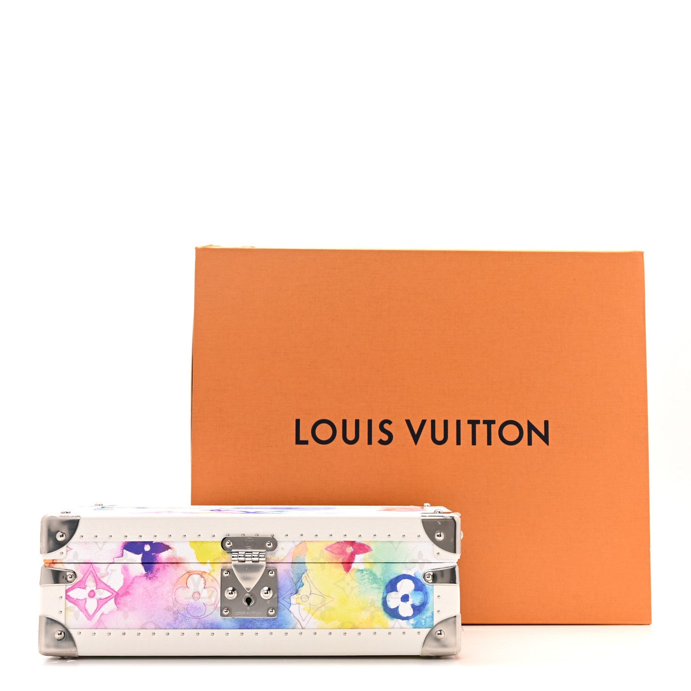 LOUIS VUITTON MONOGRAM WATERCOLOR COFFRET 8 WATCH CASE MULTICOLOR