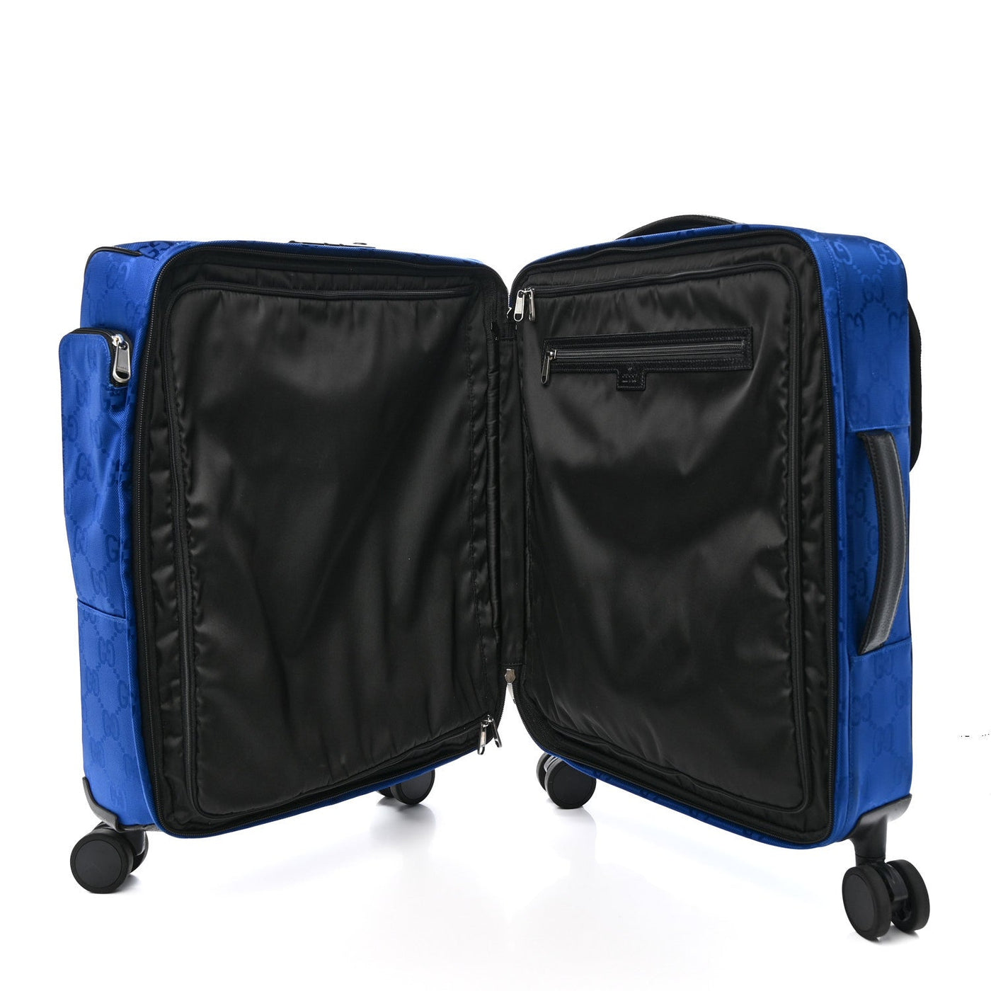 LOUIS VUITTON ECONYL NYLON MONOGRAM OFF THE GRID SUITCASE GUILTED BLUE BLACK