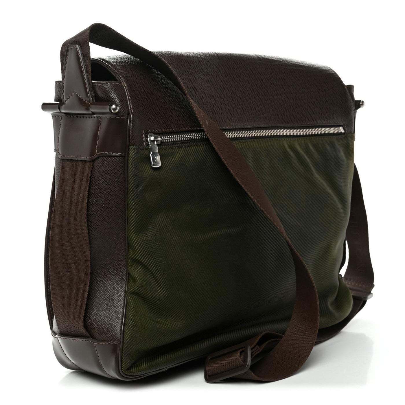 LOUIS VUITTON TAIGA ANDREI MESSENGER BAG GRIZZLI