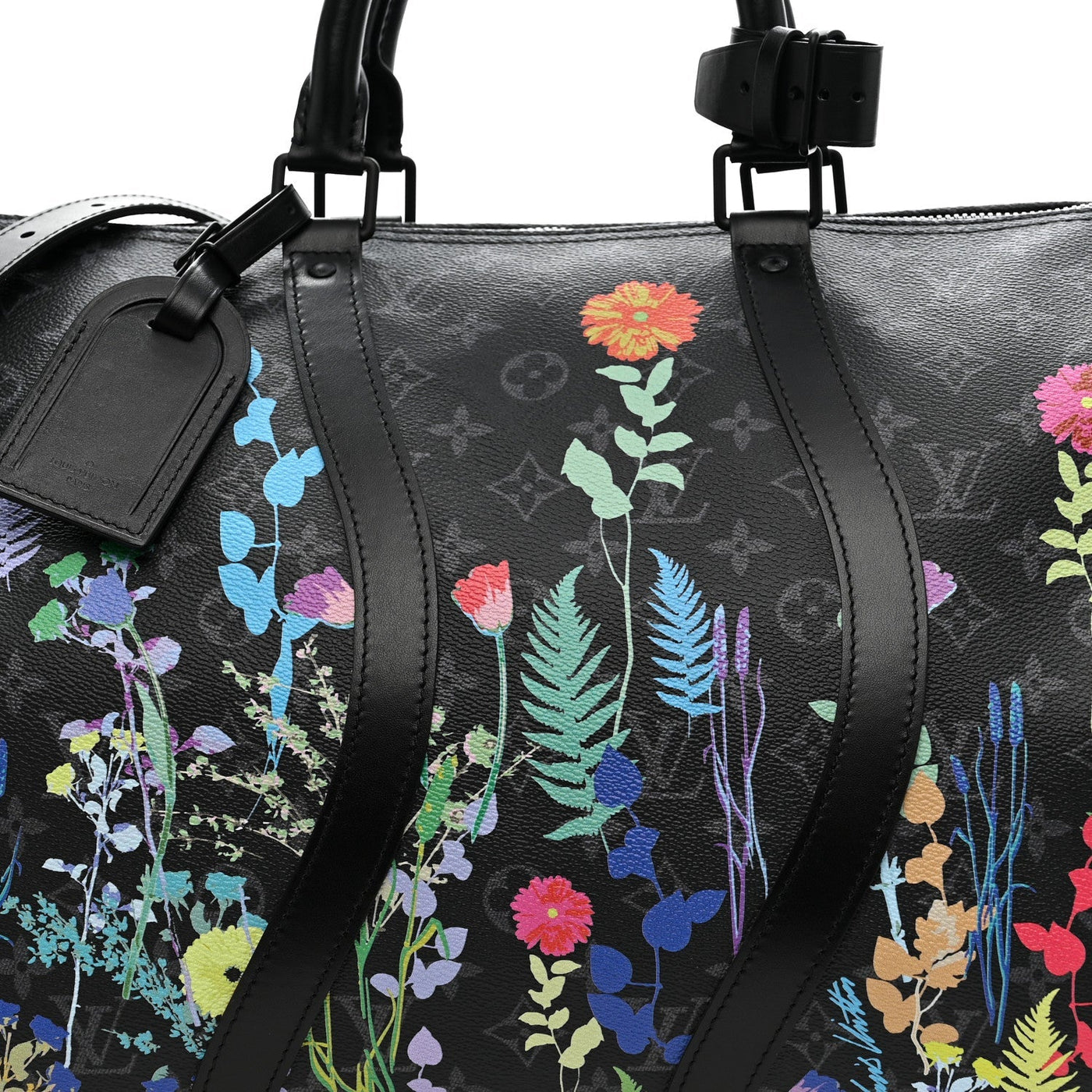 LOUIS VUITTON MONOGRAM ECLIPSE FOLIA KEEPALL BANDOULIERE 50