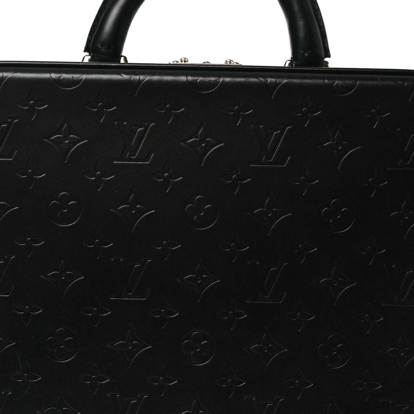 LOUIS VUITTON MONOGRAM GLACE VALISETTE MM BLACK