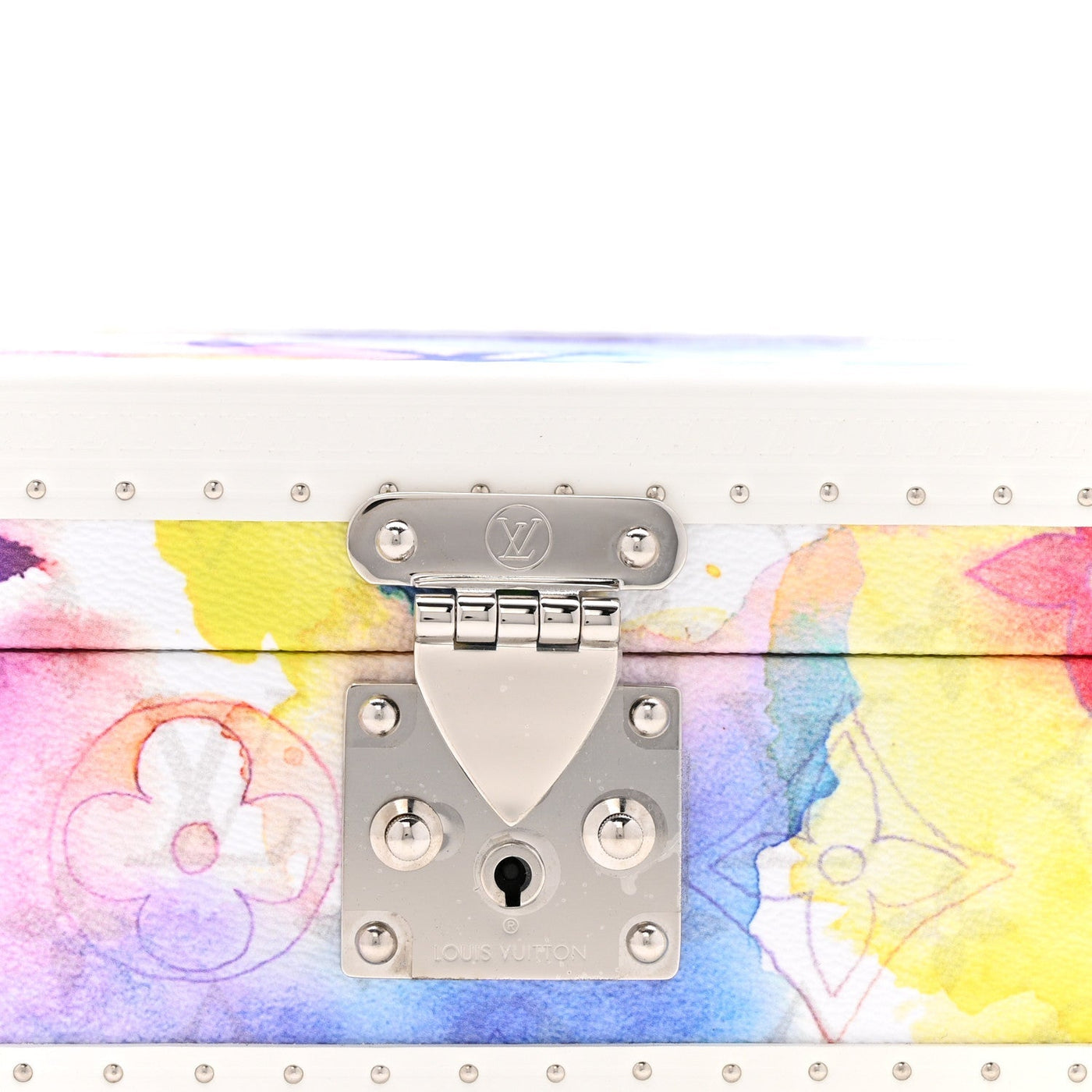 LOUIS VUITTON MONOGRAM WATERCOLOR COFFRET 8 WATCH CASE MULTICOLOR