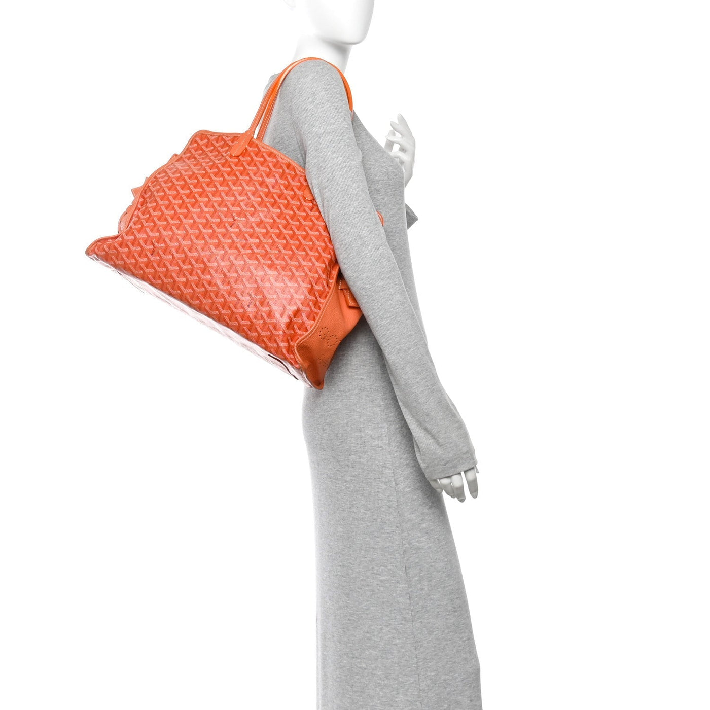 GOYARDINE SAC HARDY PET CARRIER PM ORANGE