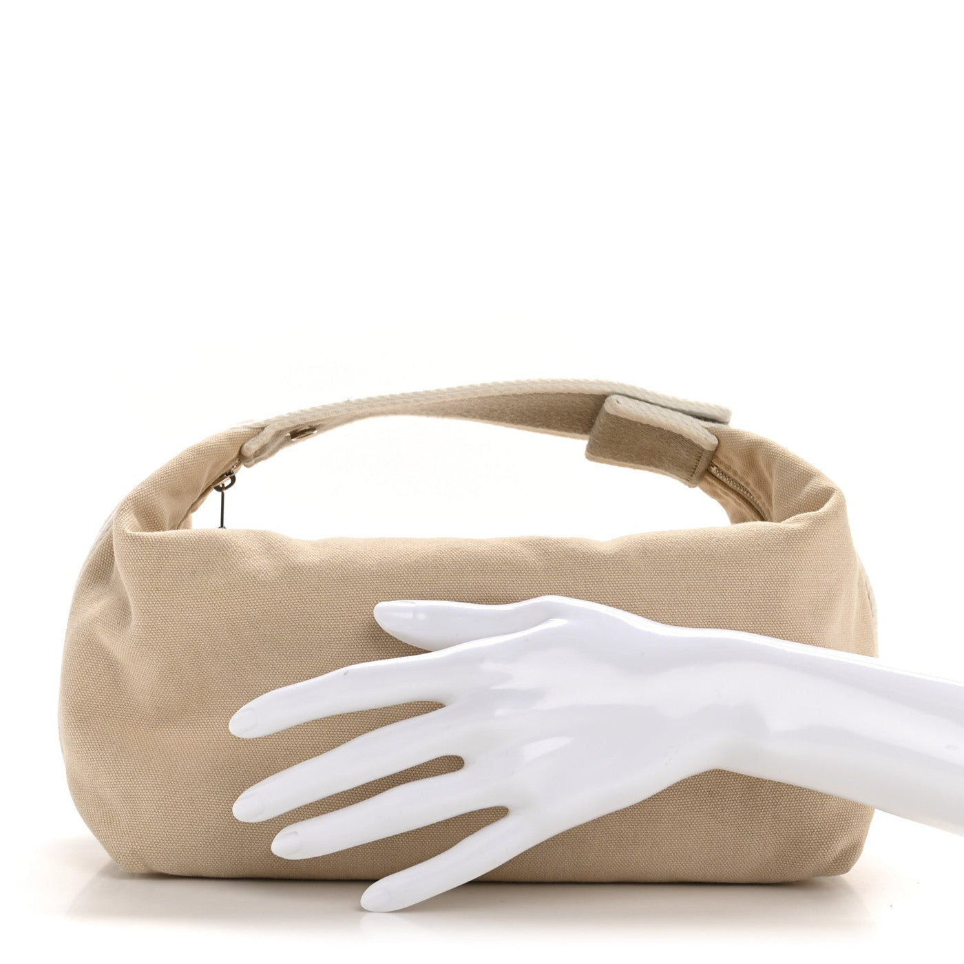 CANVAS LARGE BRIDE-A-BRAC POUCH NATURAL