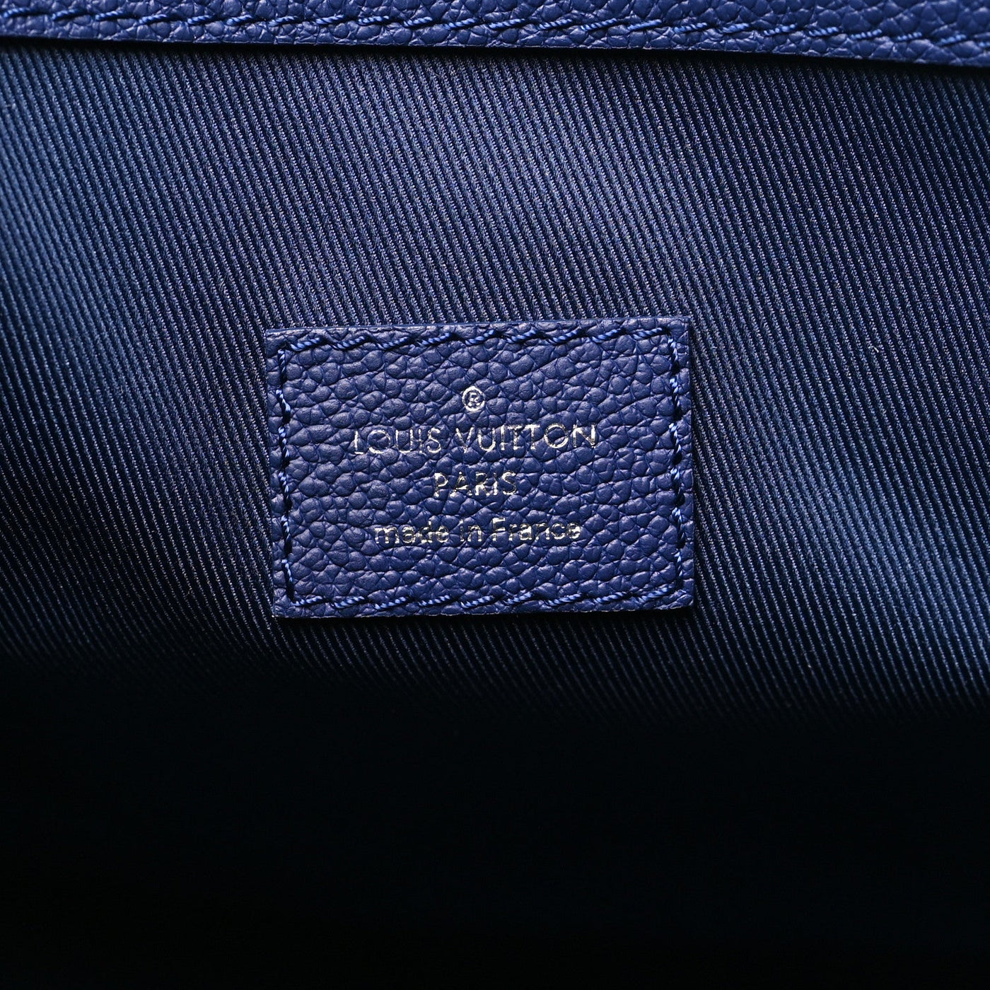 LOUIS VUITTON COWHIDE MONOGRAM BANDANA KEEPALL BANDOULIERE 50 BLUE